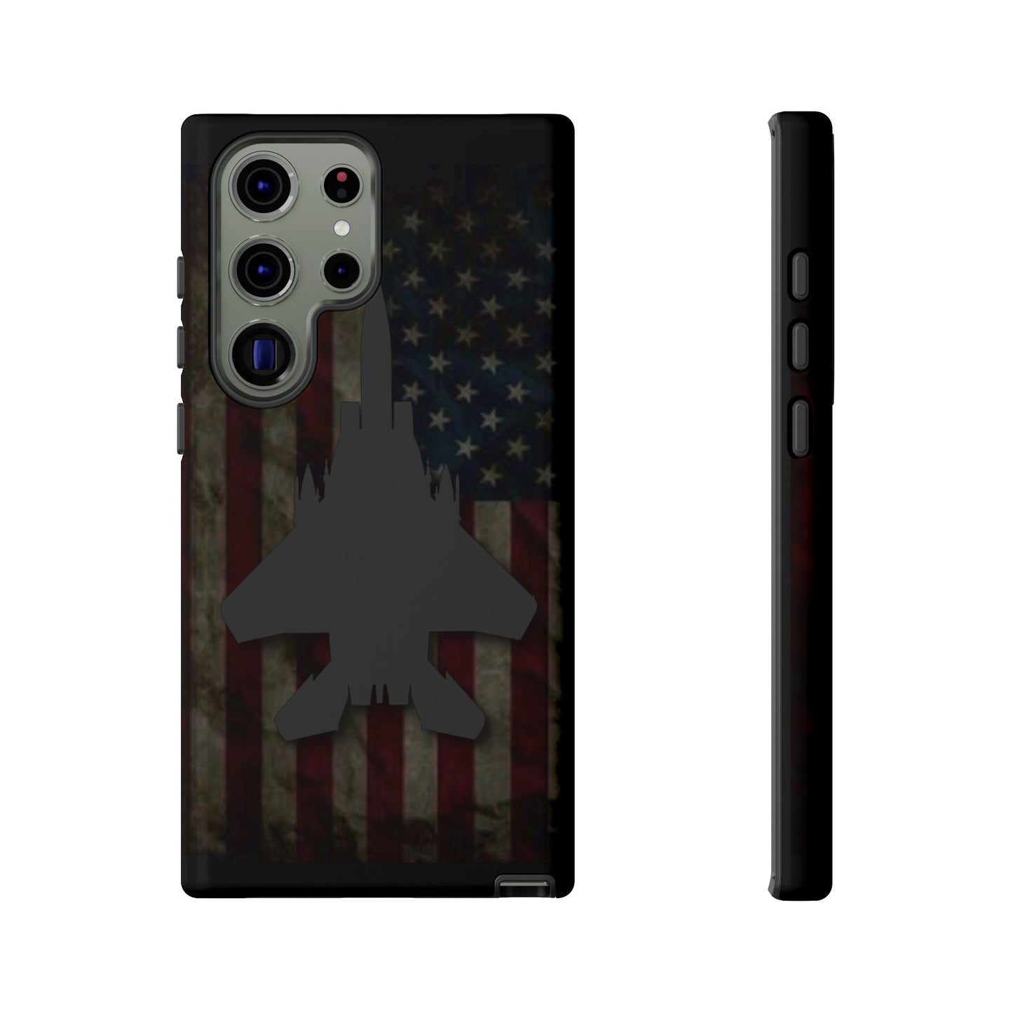 F-15E Silhouette Old Glory Tough Cases for iPhone, Samsung, Google
