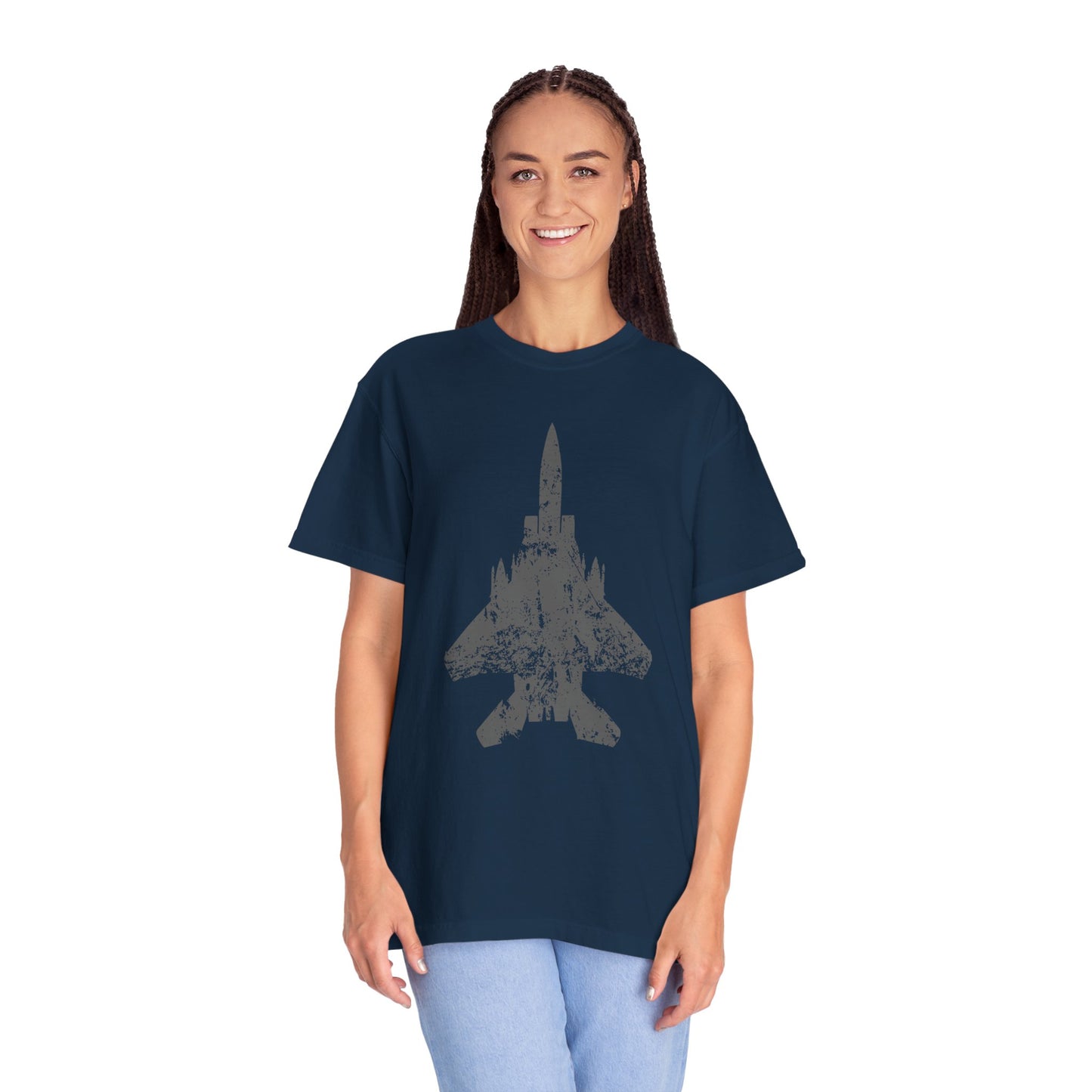F-15E Grunge Comfort Colors Unisex T-Shirt, Casual Wear, Gift for Pilots, Aviation Lovers, Travel Enthusiasts, Plane Spotting