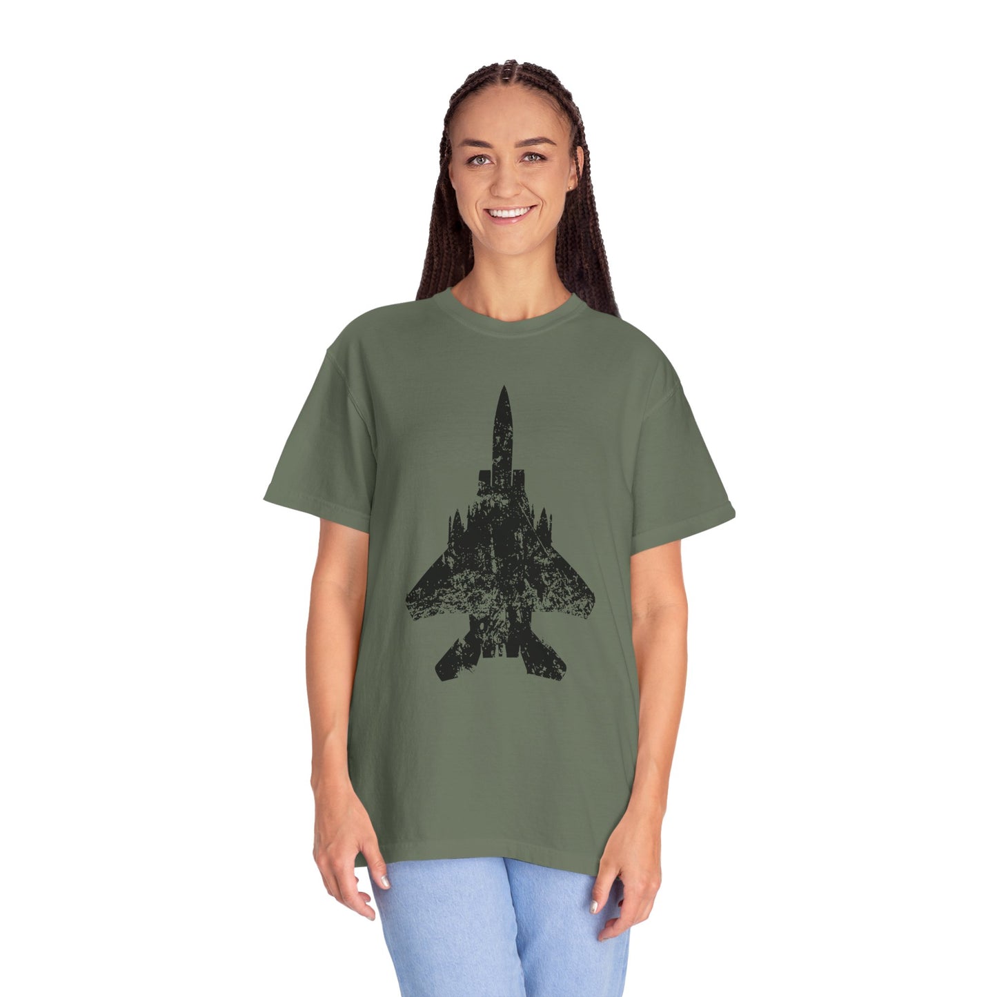 F-15E Grunge Comfort Colors Unisex T-Shirt, Casual Wear, Gift for Pilots, Aviation Lovers, Travel Enthusiasts, Plane Spotting