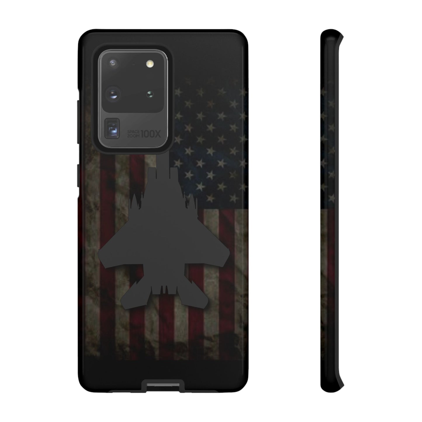 F-15E Silhouette Old Glory Tough Cases for iPhone, Samsung, Google