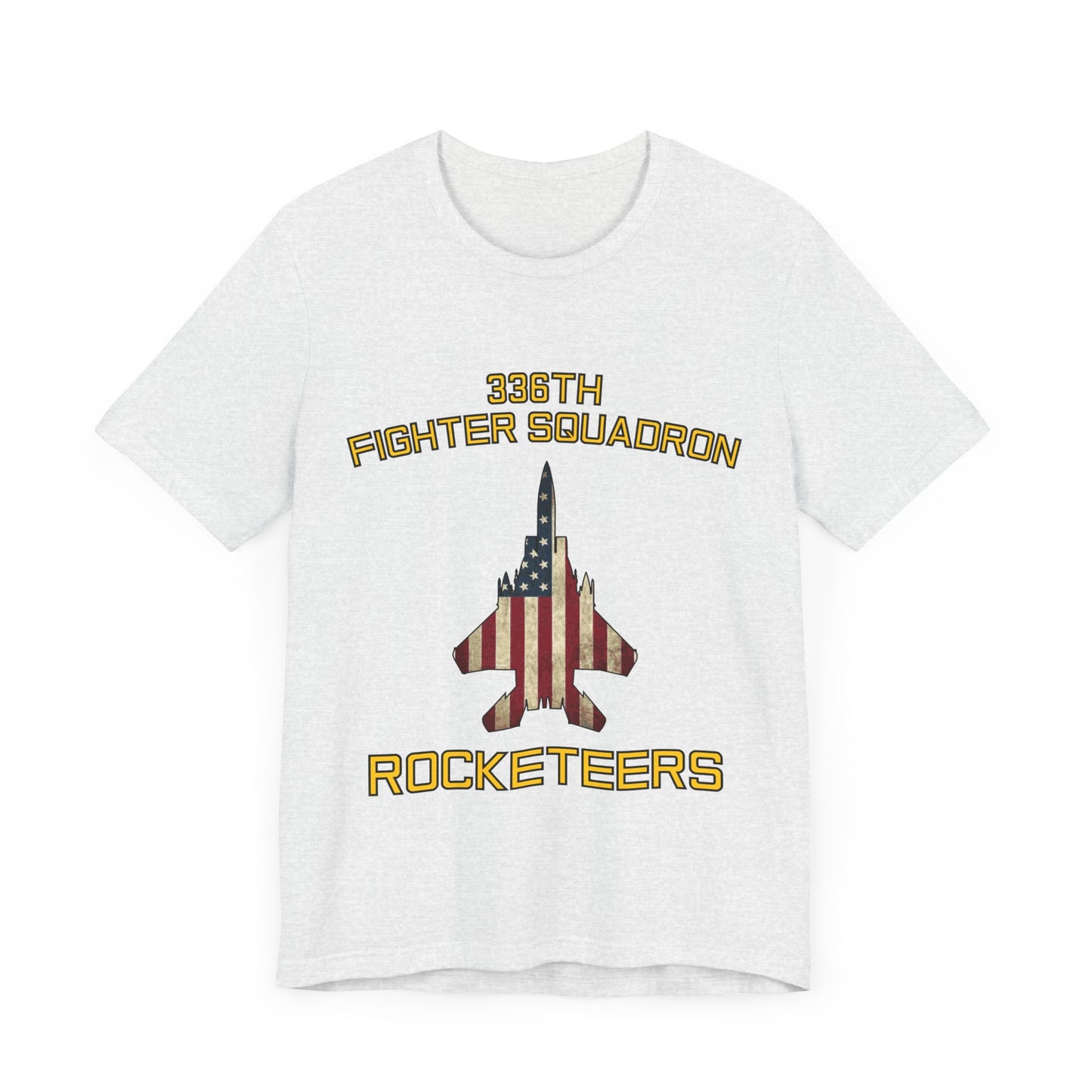336FS Rocketeers Eagle Flag Unisex Jersey Short Sleeve Tee, Multiple Colors