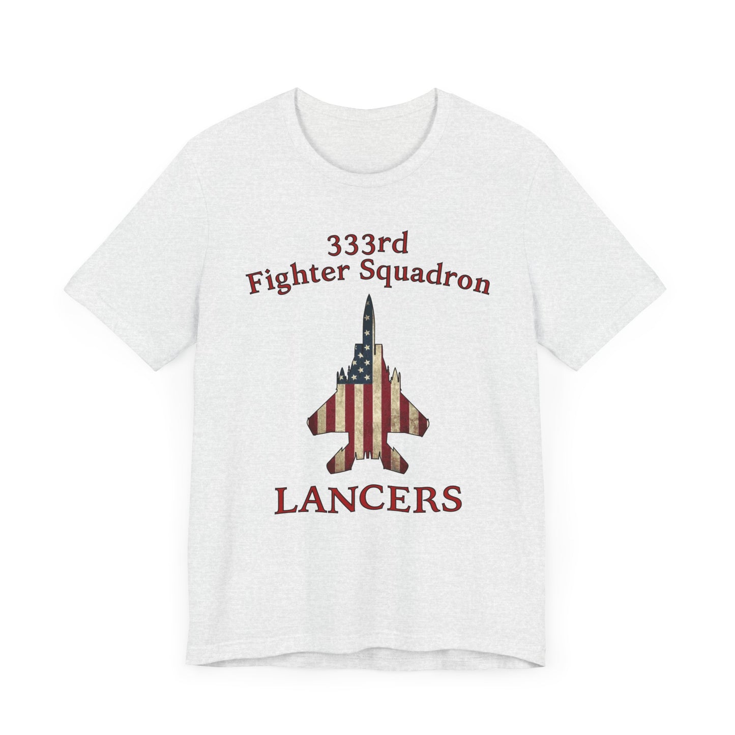 333FS Lancers Eagle Flag Unisex Jersey Short Sleeve Tee, Multiple Colors