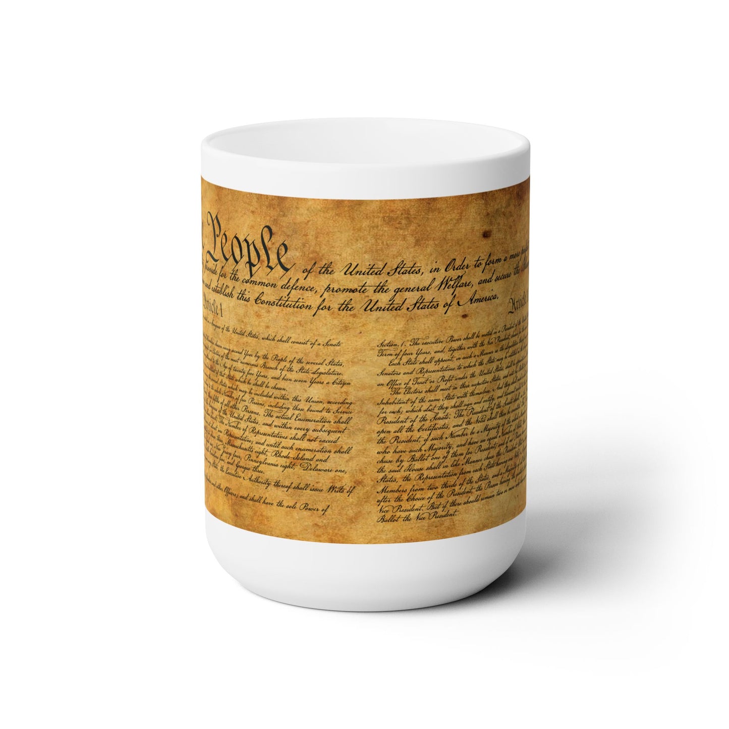 U.S. Constitution 15oz Ceramic Mug