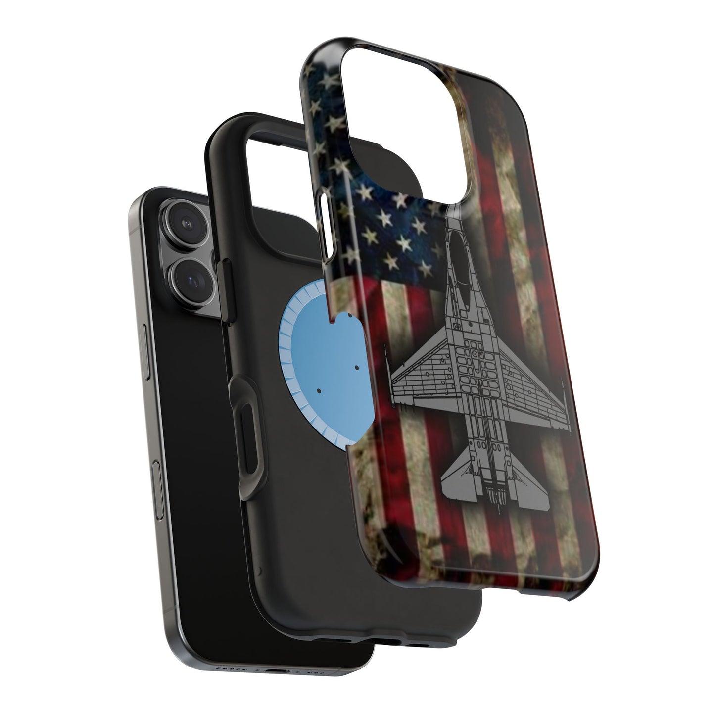 F-16 Old Glory Magnetic Tough Cases for iPhone