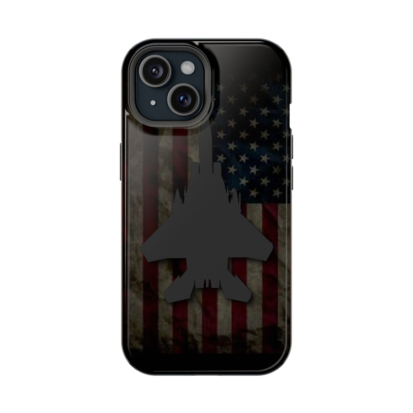 F-15E Silhouette Old Glory Magnetic Tough Cases for iPhone