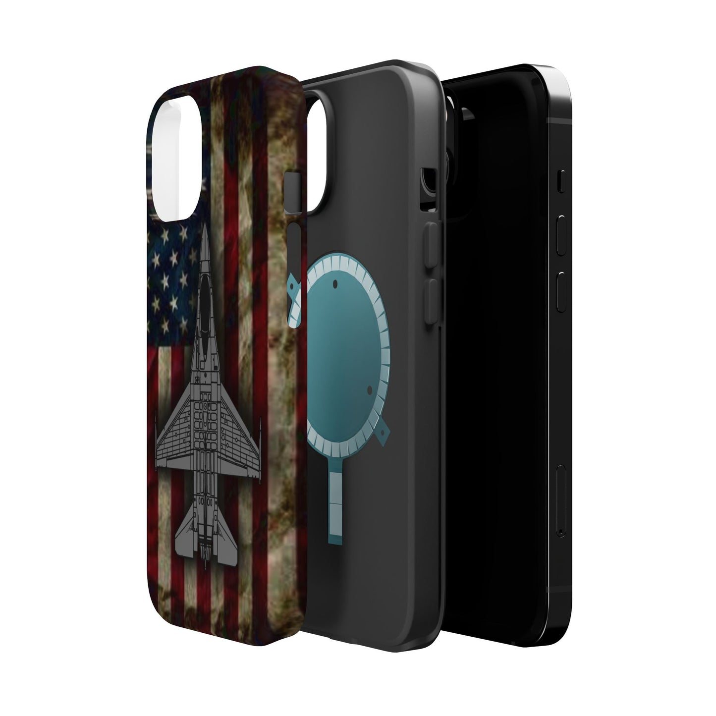 F-16 Old Glory Magnetic Tough Cases for iPhone