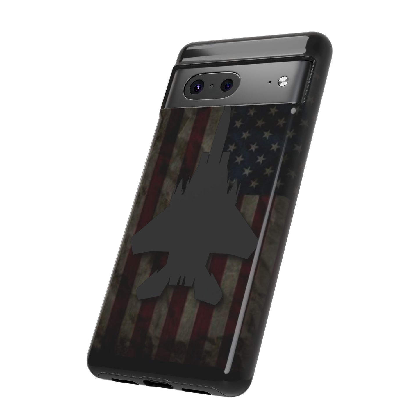 F-15E Silhouette Old Glory Tough Cases for iPhone, Samsung, Google