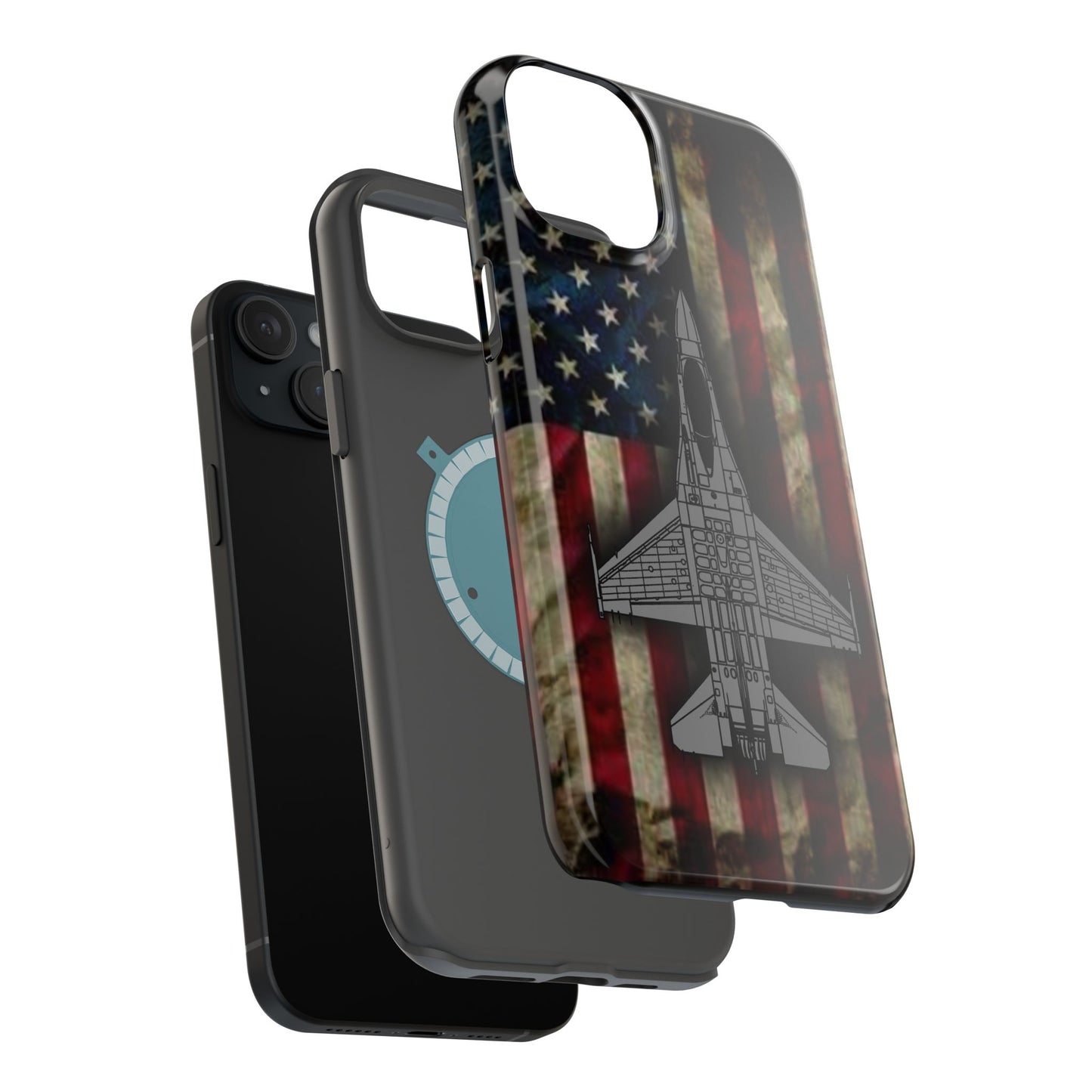 F-16 Old Glory Magnetic Tough Cases for iPhone
