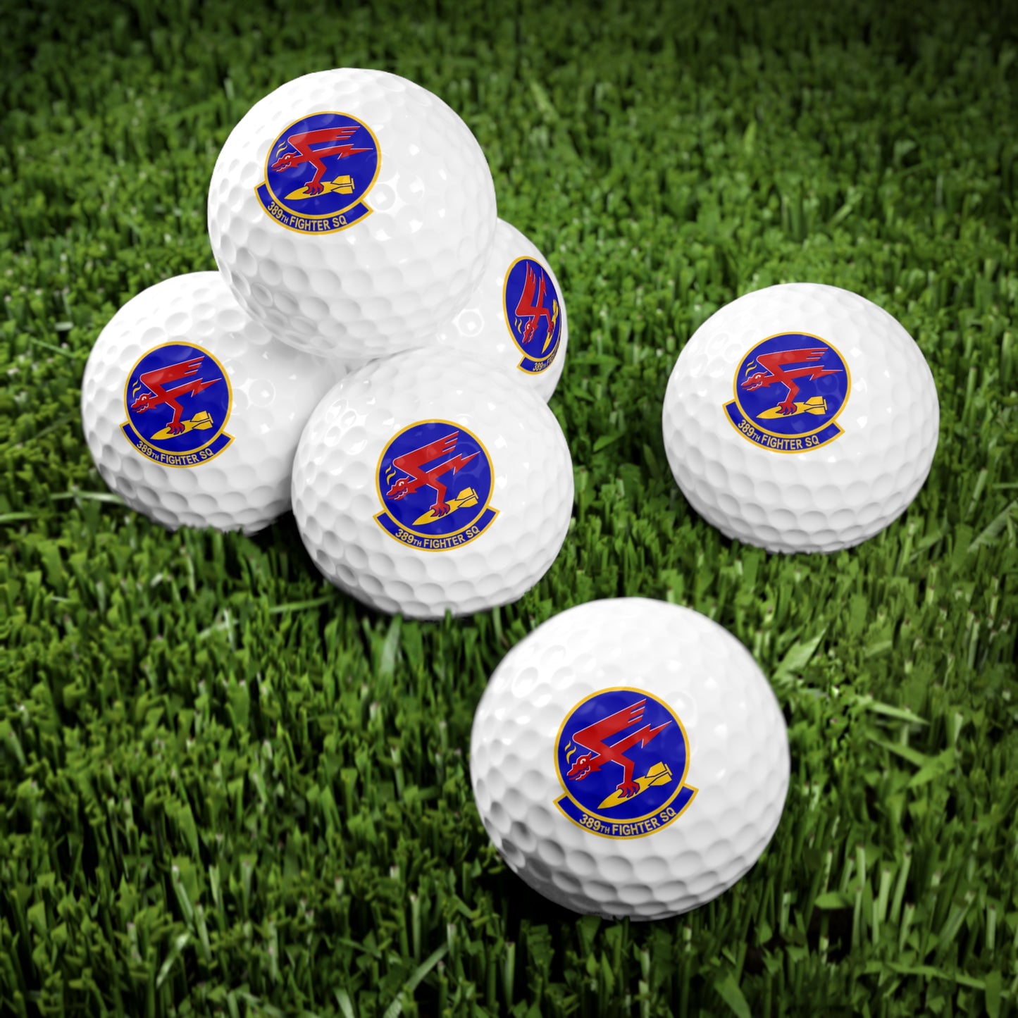 389FS "T-Bolts" Golf Balls, 6pcs