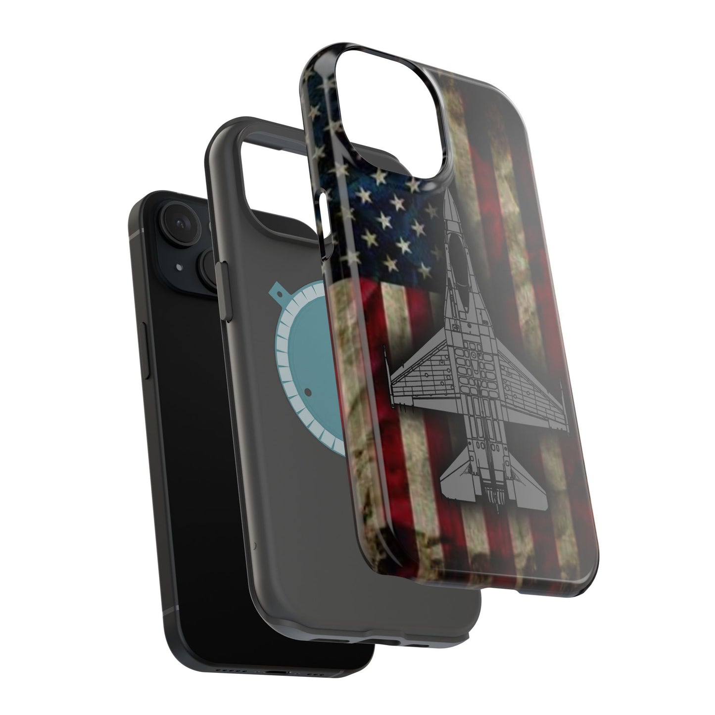 F-16 Old Glory Magnetic Tough Cases for iPhone