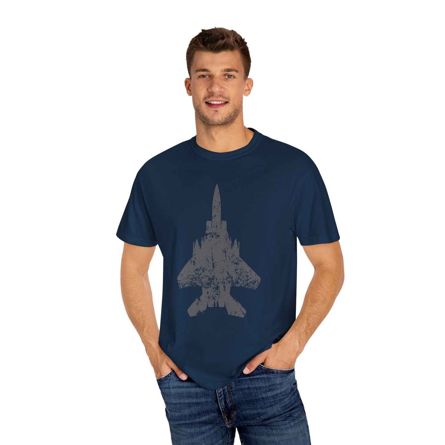 F-15E Grunge Comfort Colors Unisex T-Shirt, Casual Wear, Gift for Pilots, Aviation Lovers, Travel Enthusiasts, Plane Spotting