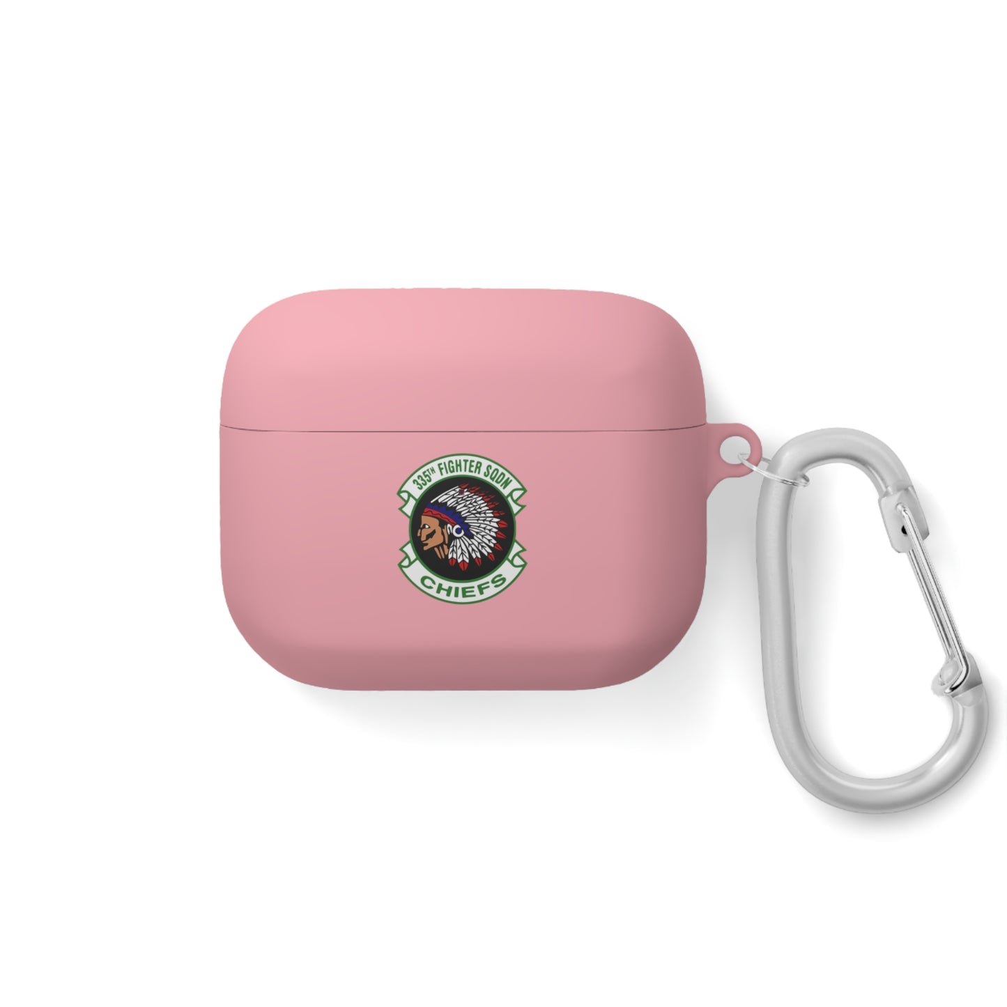 AirPods and AirPods Pro Case Cover, 335FS with F-15E Front Silhouette on Back