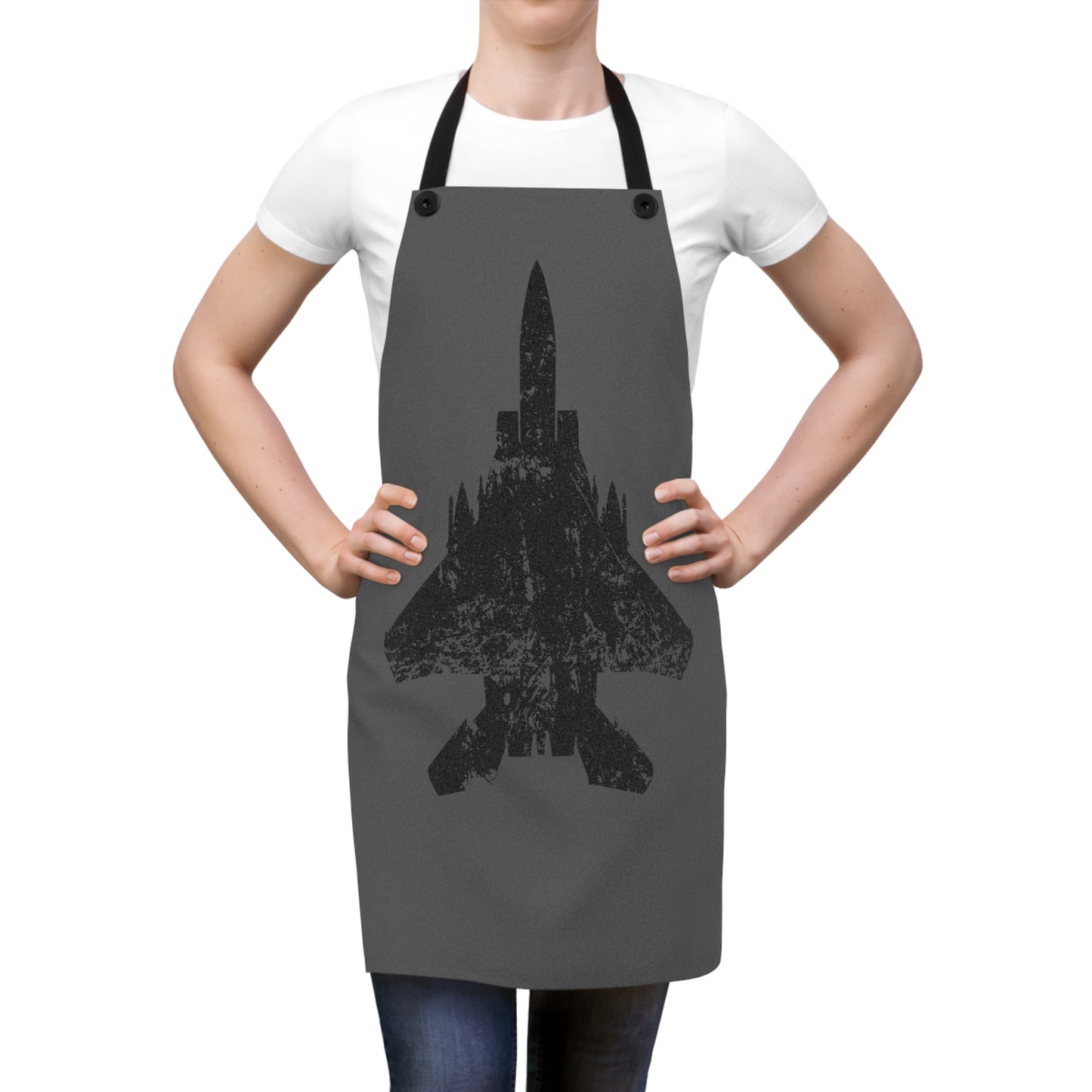 F-15E Weathered Top Silhouette Apron, Father's Day Gift