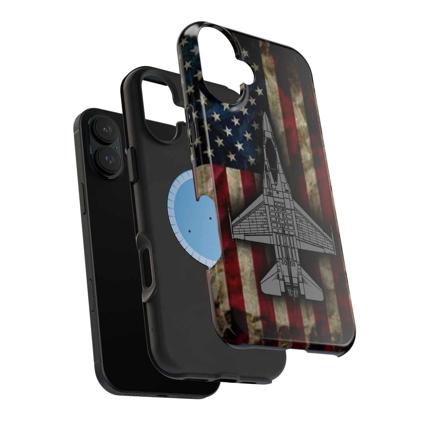 F-16 Old Glory Magnetic Tough Cases for iPhone