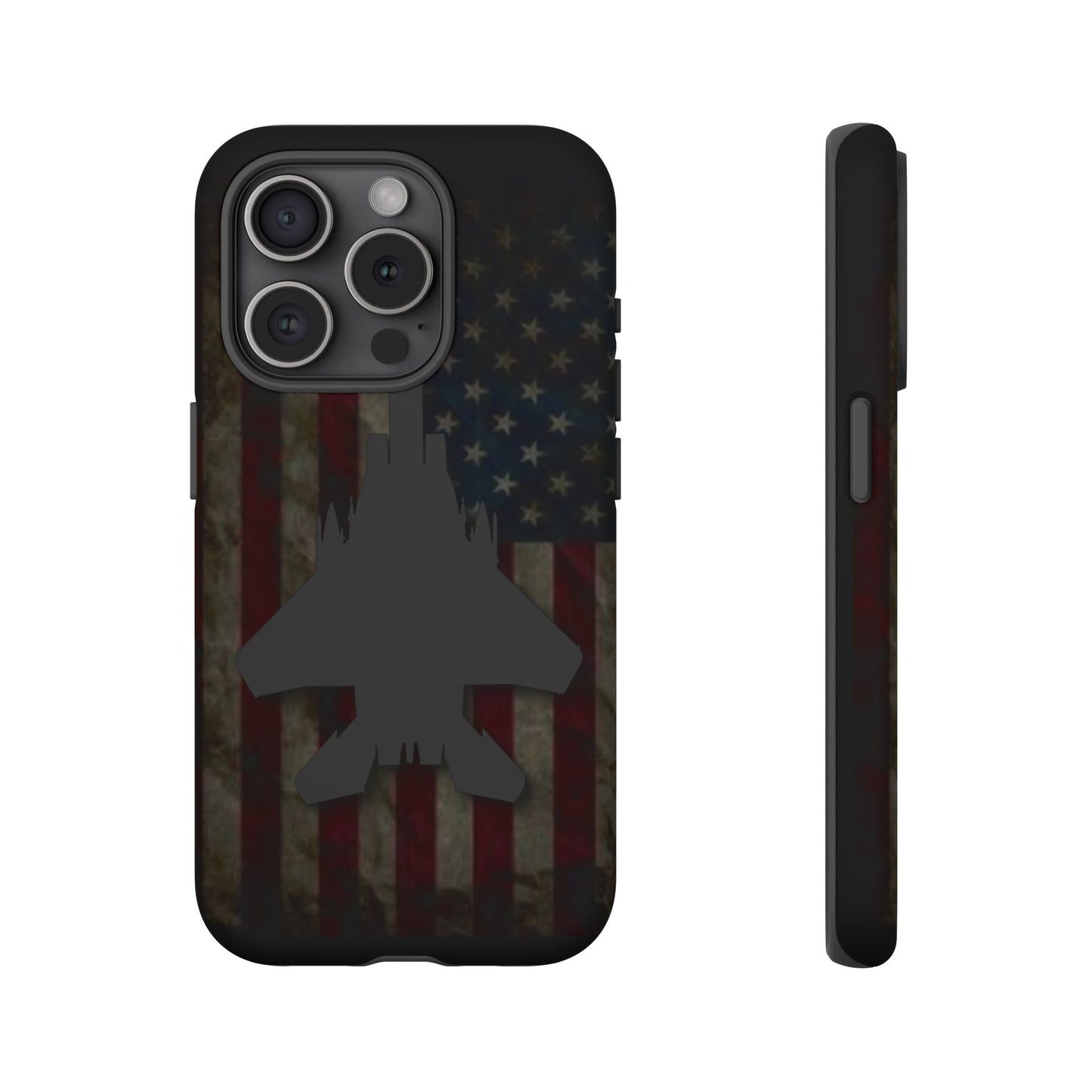F-15E Silhouette Old Glory Tough Cases for iPhone, Samsung, Google