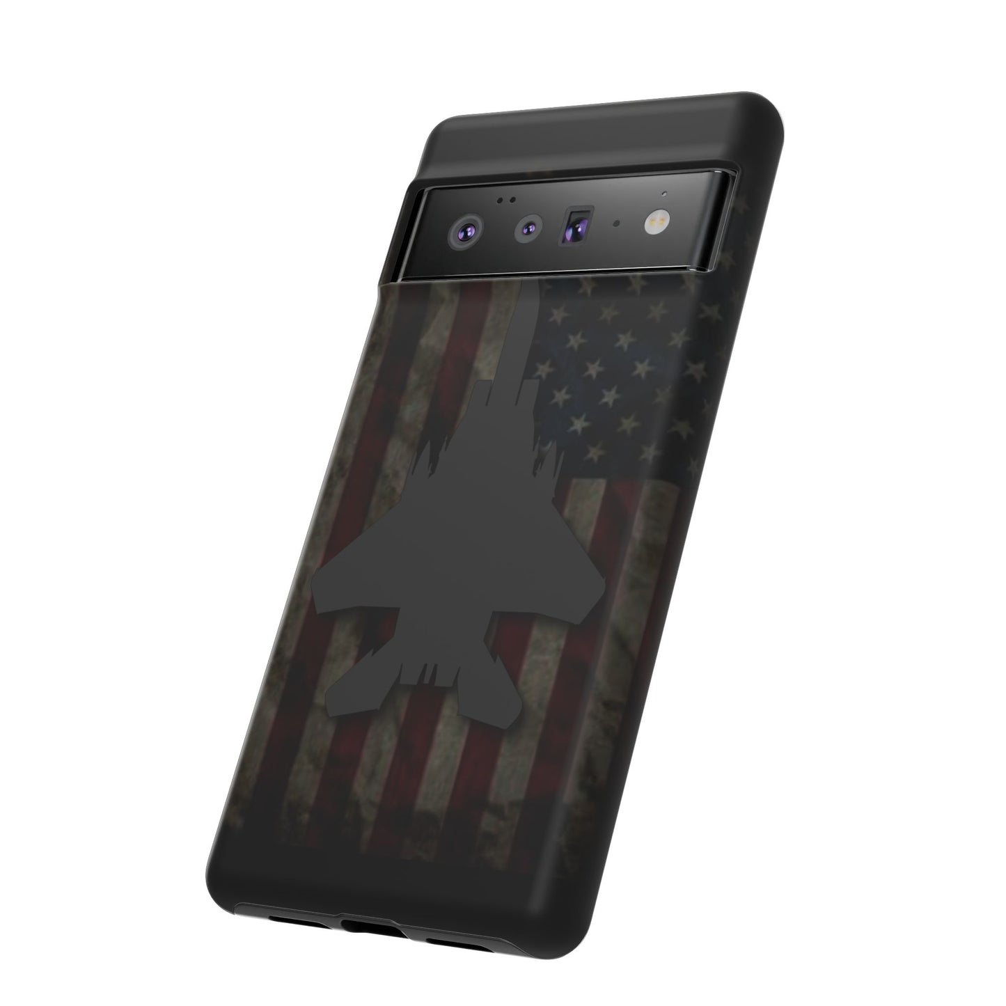 F-15E Silhouette Old Glory Tough Cases for iPhone, Samsung, Google