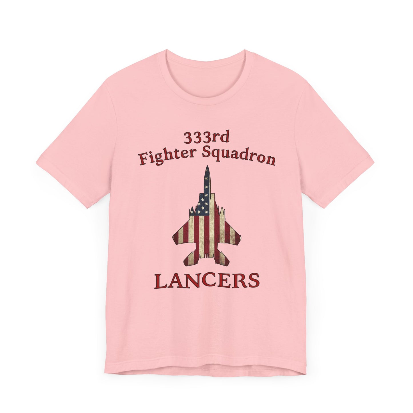 333FS Lancers Eagle Flag Unisex Jersey Short Sleeve Tee, Multiple Colors