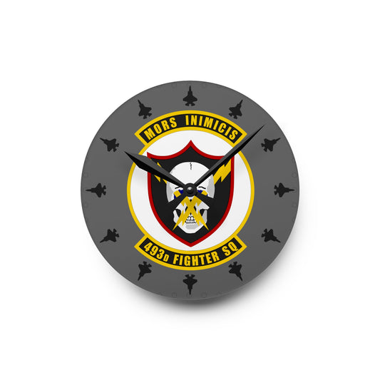 493FS "Grim Reapers" F-35A Acrylic Wall Clock, Round or Square Options