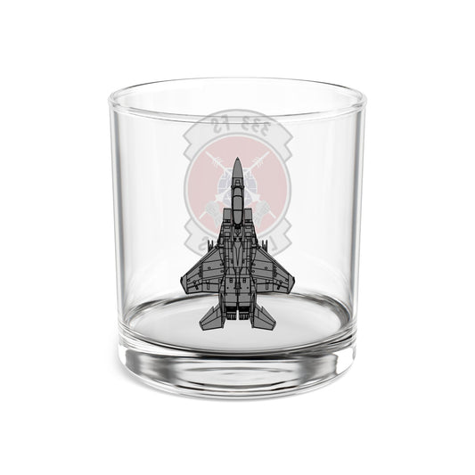 333FS "Lancers" Rocks Glass, 10oz with F-15E
