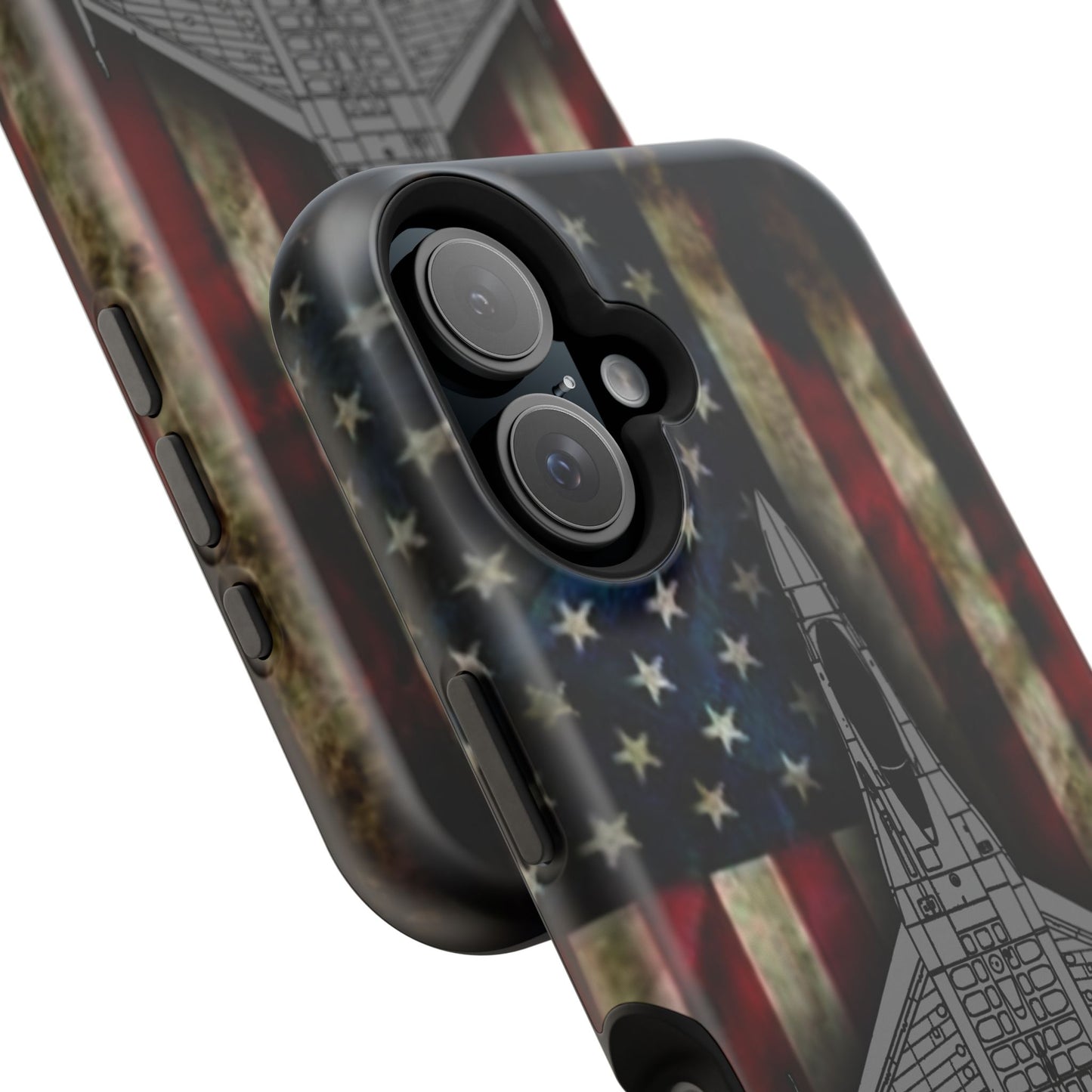 F-16 Old Glory Magnetic Tough Cases for iPhone