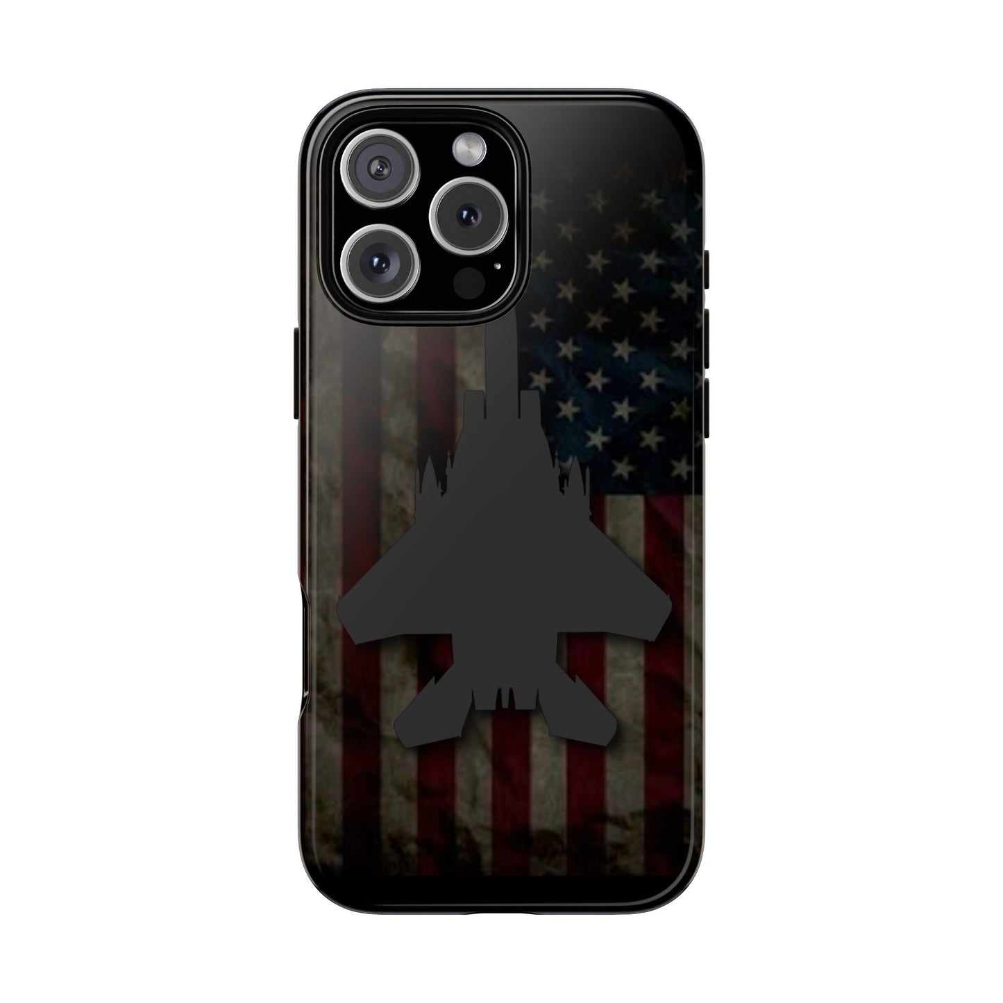 F-15E Silhouette Old Glory Tough Cases for iPhone, Samsung, Google