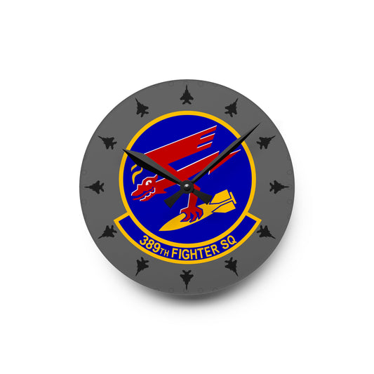 389FS "T-Bolts" Acrylic Wall Clock, Round or Square Options