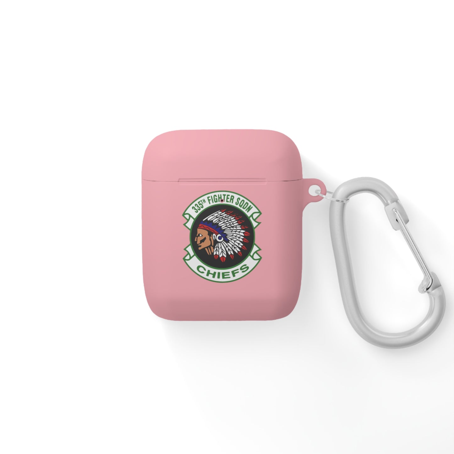 AirPods and AirPods Pro Case Cover, 335FS with F-15E Front Silhouette on Back