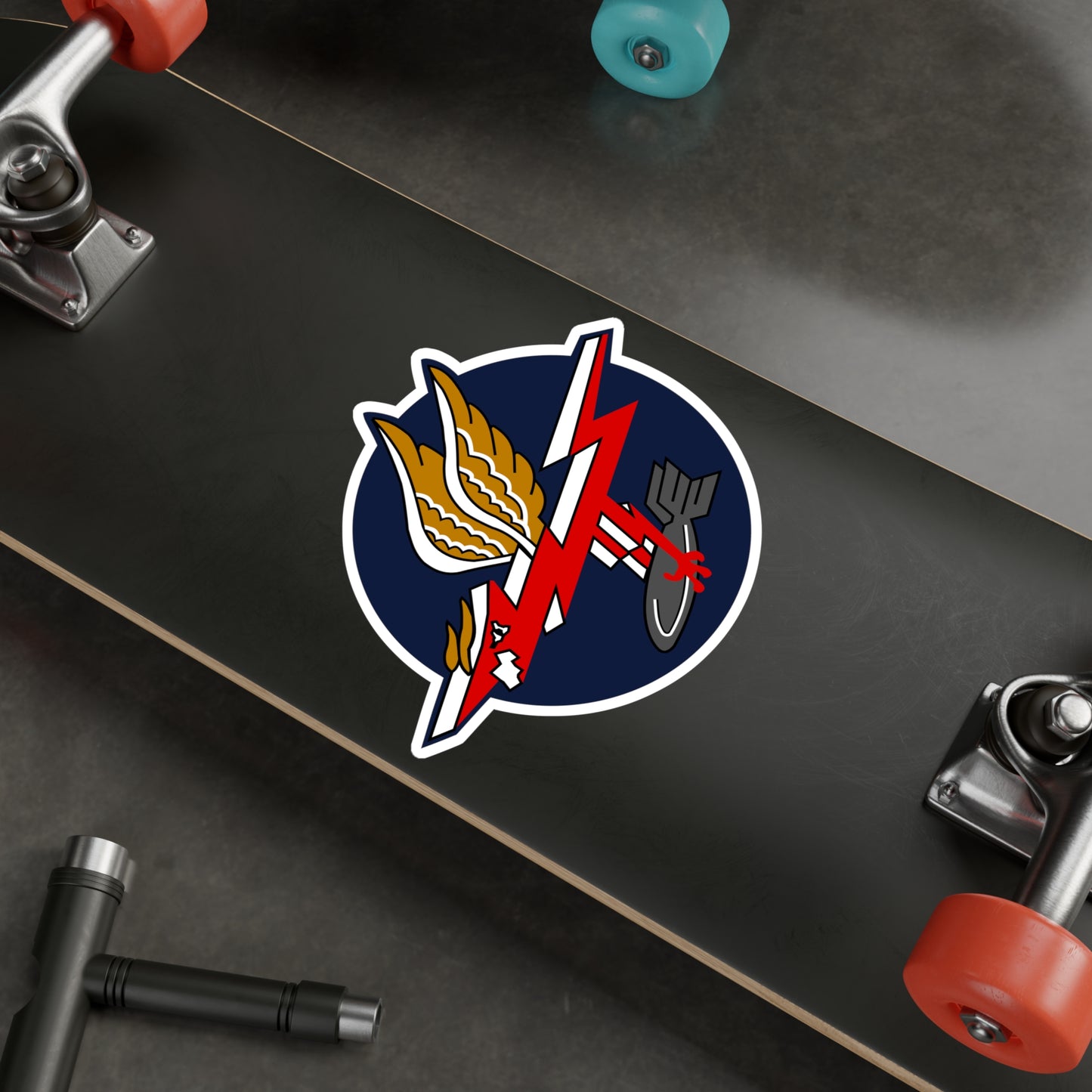 389FS "T-Bolts" Heritage Patch Vinyl Decal