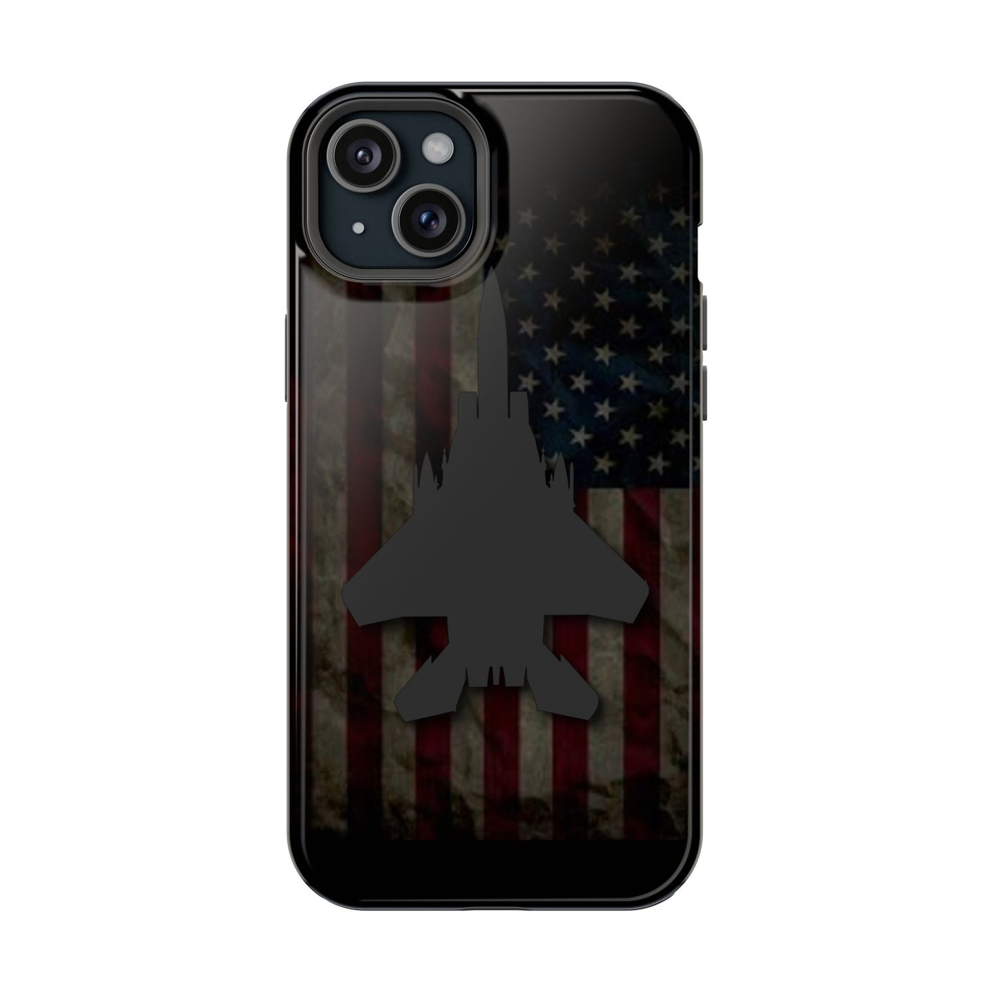 F-15E Silhouette Old Glory Magnetic Tough Cases for iPhone