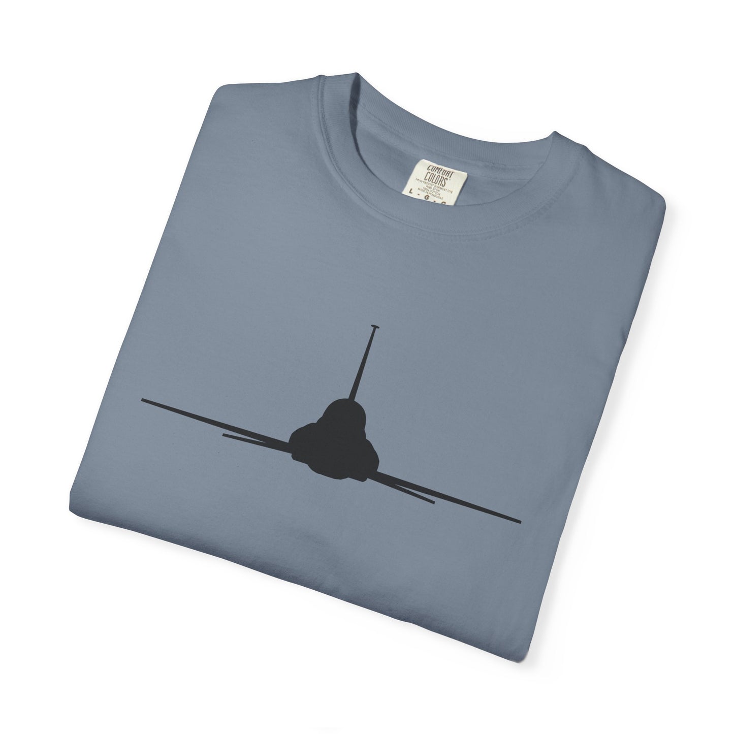 T-38 Front Silhouette Comfort Colors Unisex T-Shirt with Airplane Design, Casual Wear, Gift for Pilots, Aviation Lovers, Travel Enthusiasts, Plane Spotting