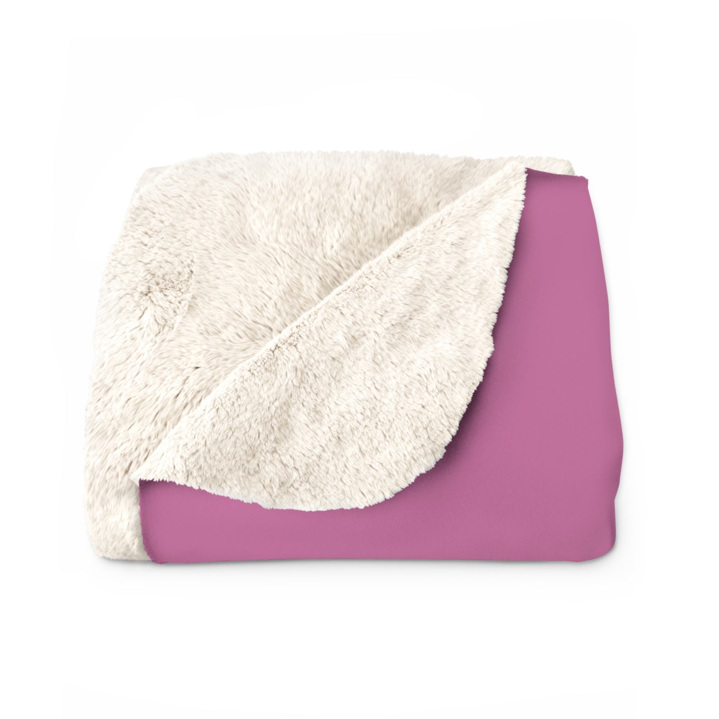 Pink Sherpa Blanket with F-15E Silhouette Graphic