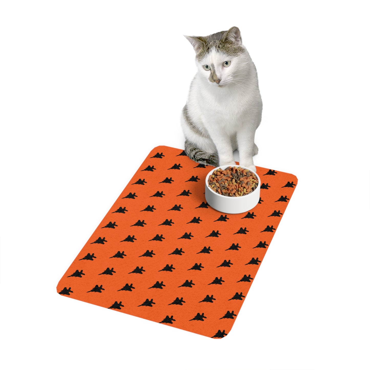 F-15E Pet Food Mat Orange (12x18)