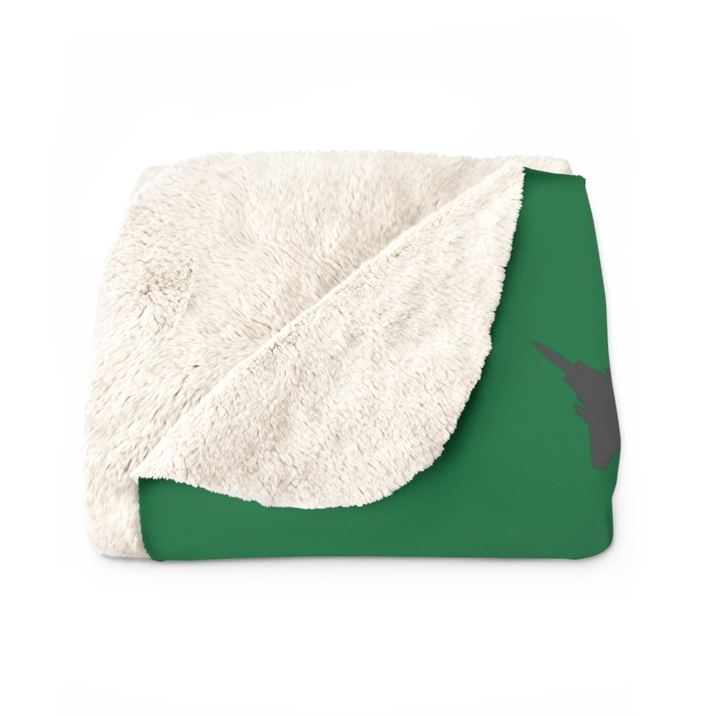 F-15E Pattern Sherpa Fleece Blanket, Green