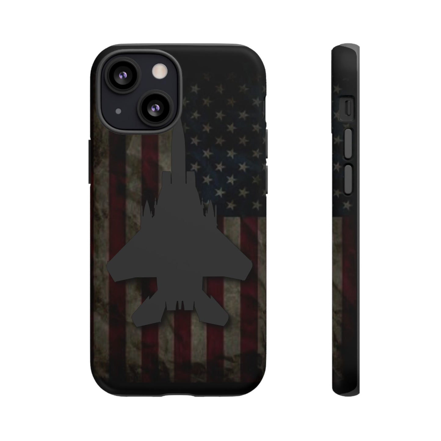 F-15E Silhouette Old Glory Tough Cases for iPhone, Samsung, Google