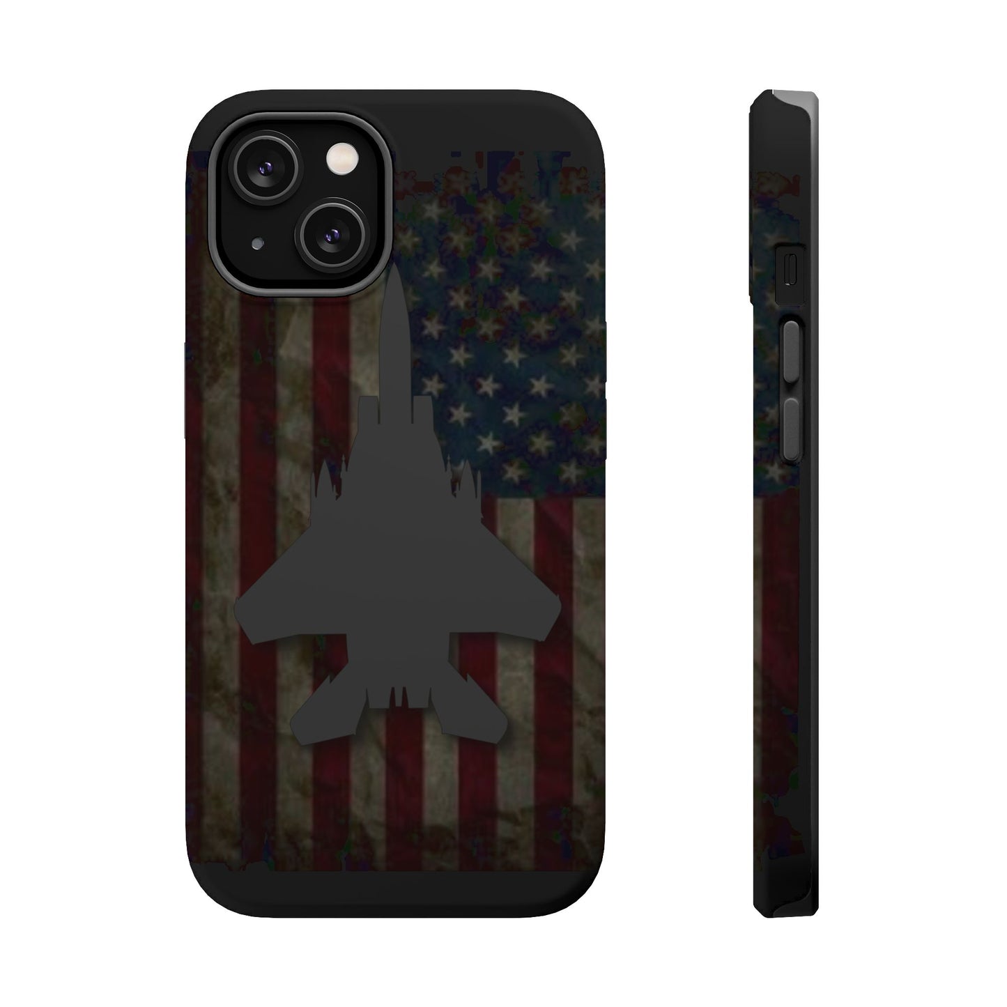 F-15E Silhouette Old Glory Magnetic Tough Cases for iPhone