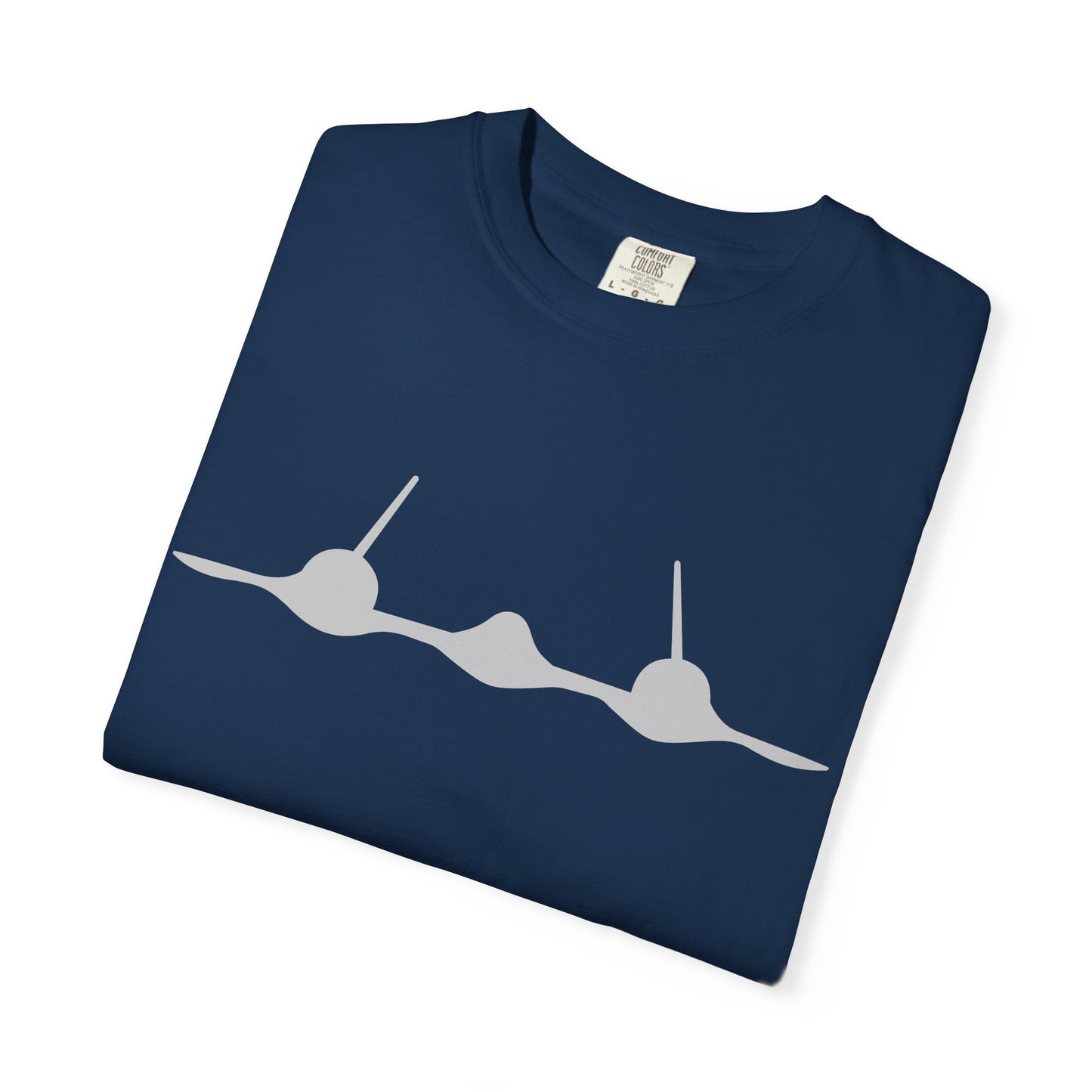 SR-71 Front Silhouette Comfort Colors Unisex T-Shirt with Airplane Design, Casual Wear, Gift for Pilots, Aviation Lovers, Travel Enthusiasts, Plane Spotting