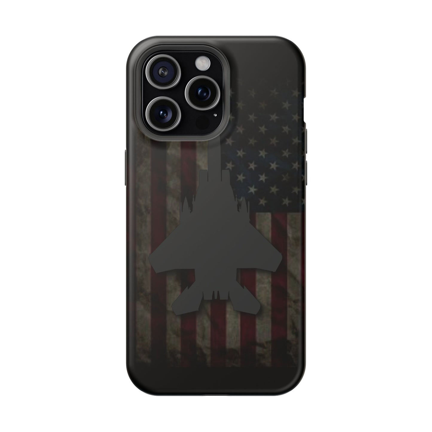 F-15E Silhouette Old Glory Magnetic Tough Cases for iPhone