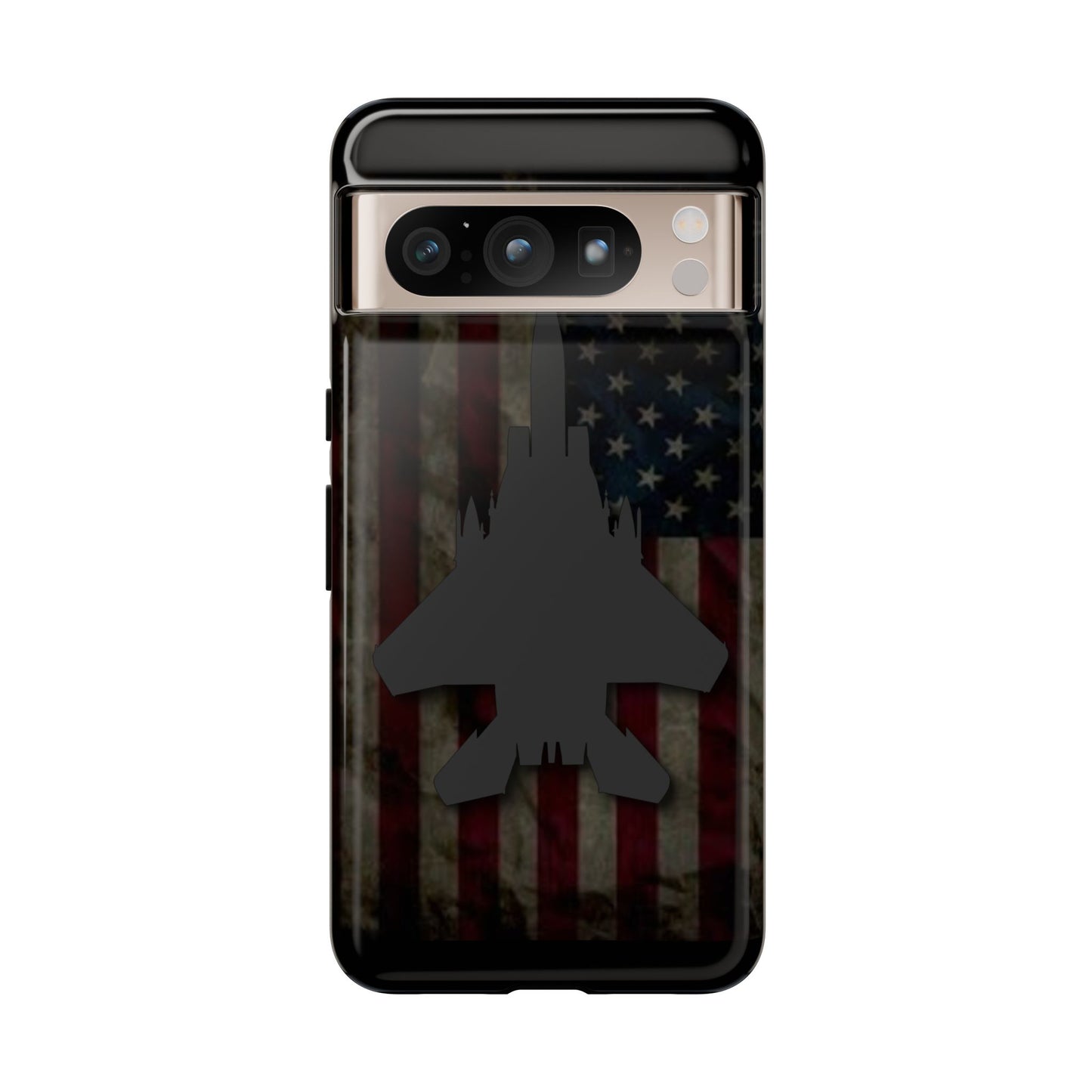 F-15E Silhouette Old Glory Tough Cases for iPhone, Samsung, Google