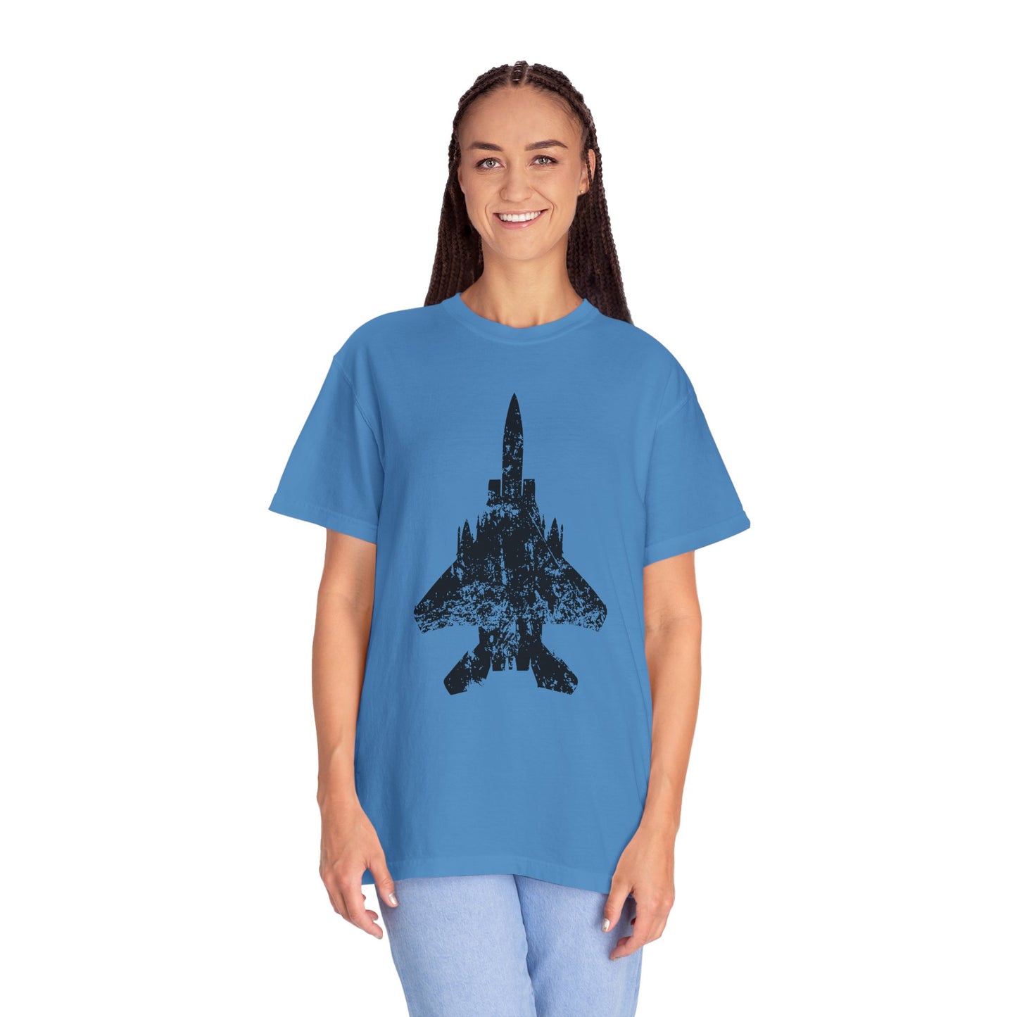 F-15E Grunge Comfort Colors Unisex T-Shirt, Casual Wear, Gift for Pilots, Aviation Lovers, Travel Enthusiasts, Plane Spotting