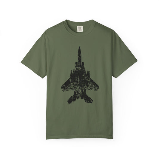 F-15E Grunge Comfort Colors Unisex T-Shirt, Casual Wear, Gift for Pilots, Aviation Lovers, Travel Enthusiasts, Plane Spotting