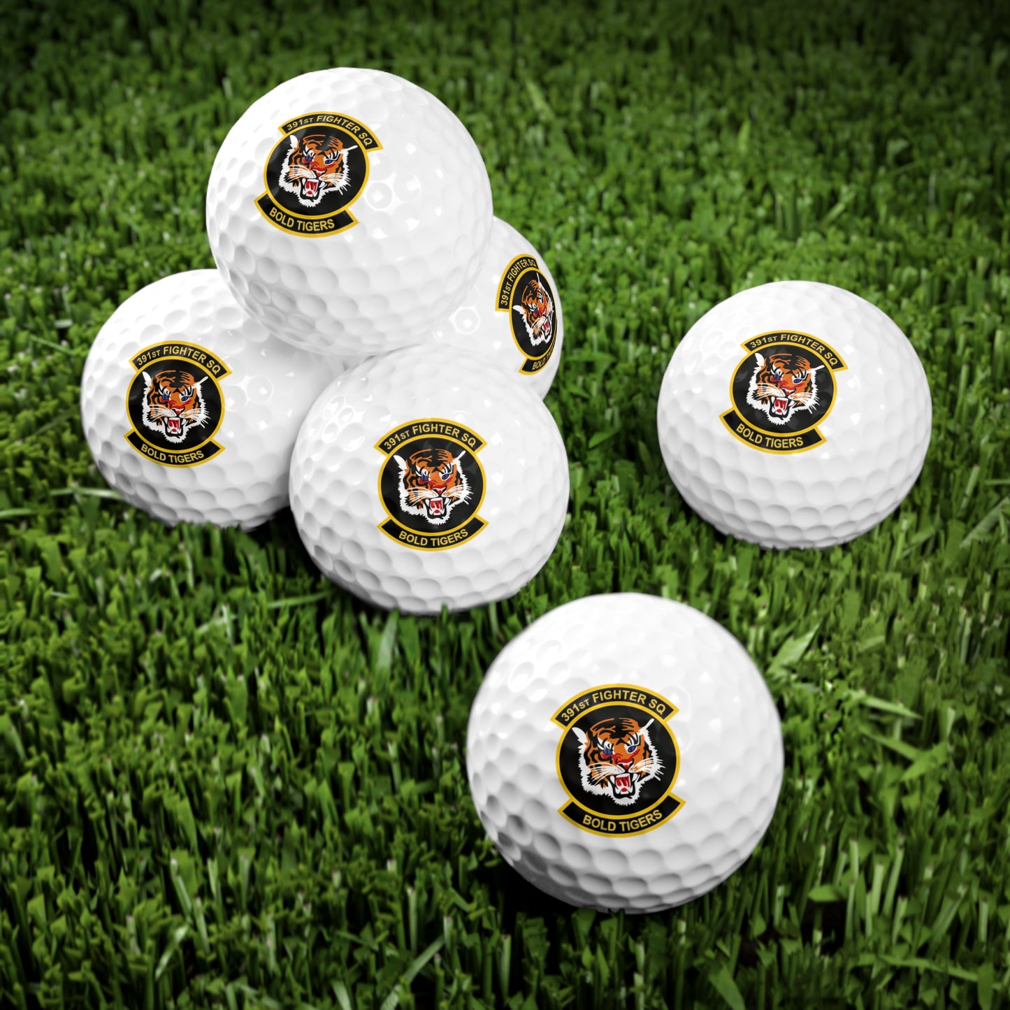 391FS "Bold Tigers" Golf Balls, 6pcs