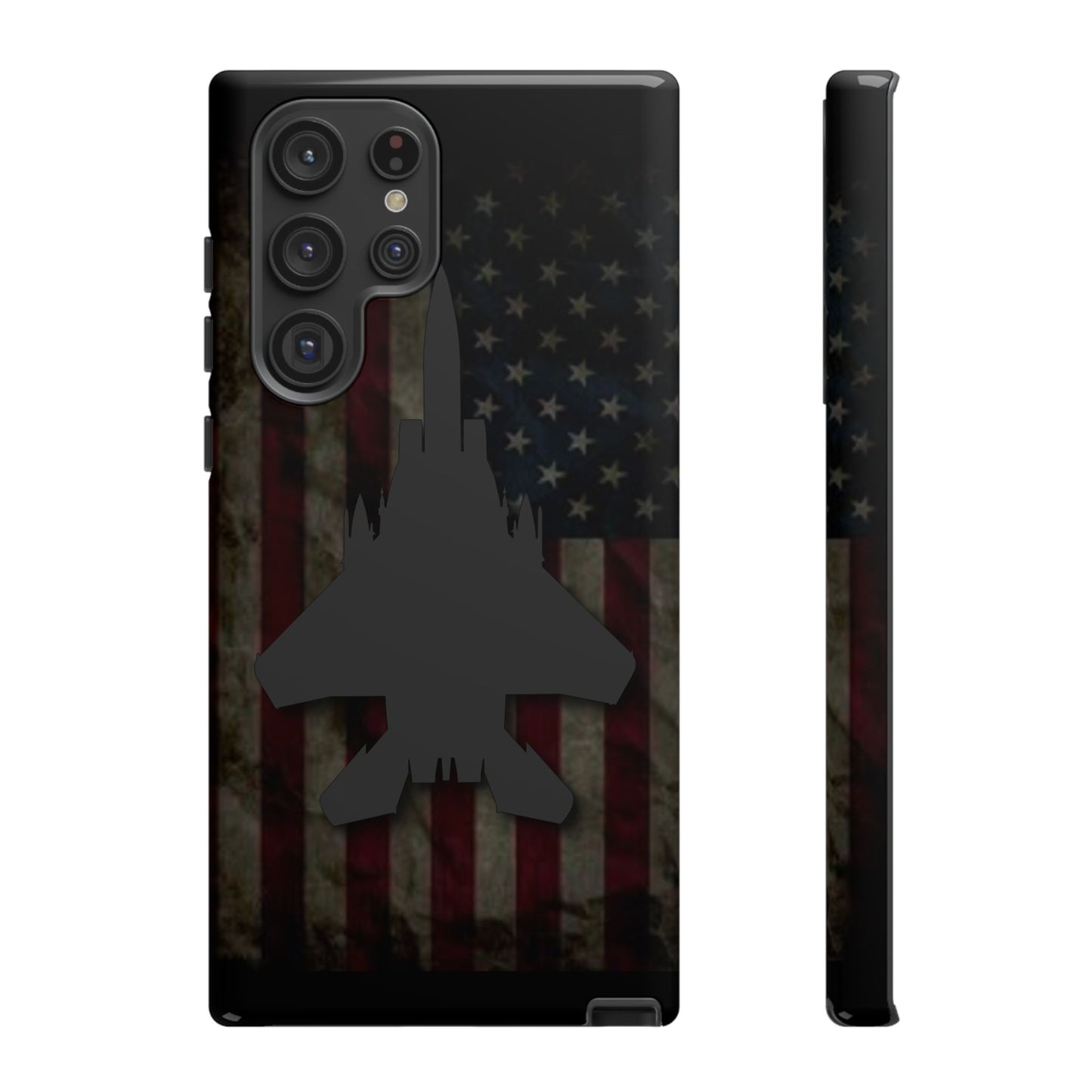 F-15E Silhouette Old Glory Tough Cases for iPhone, Samsung, Google