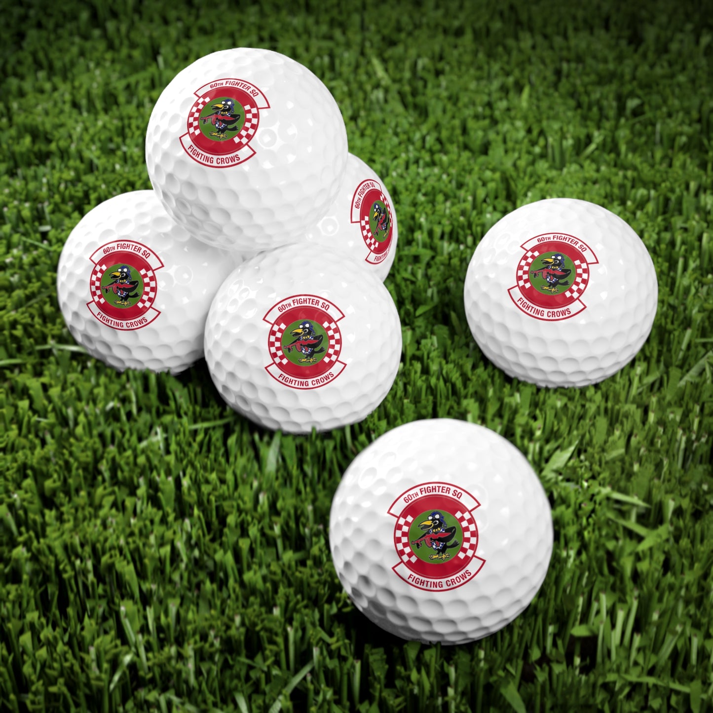 60FS "Fighting Crows" Golf Balls, 6pcs