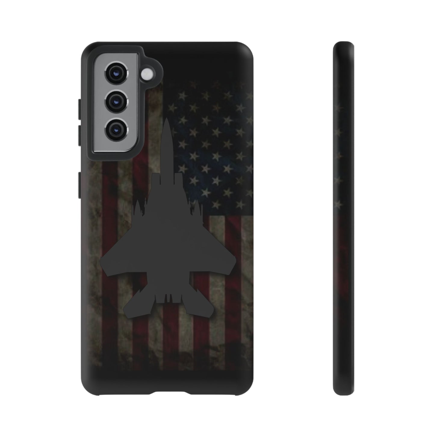 F-15E Silhouette Old Glory Tough Cases for iPhone, Samsung, Google