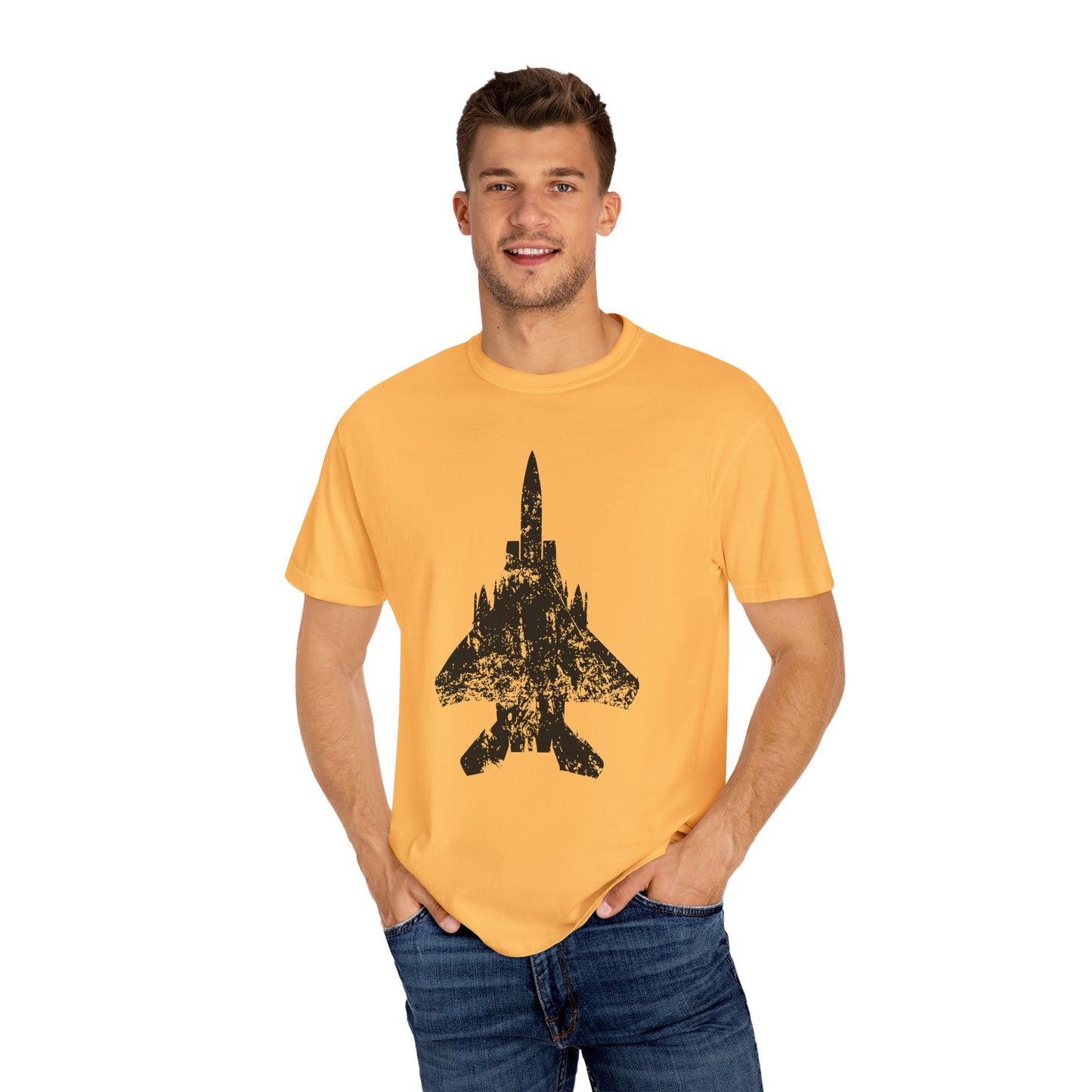 F-15E Grunge Comfort Colors Unisex T-Shirt, Casual Wear, Gift for Pilots, Aviation Lovers, Travel Enthusiasts, Plane Spotting