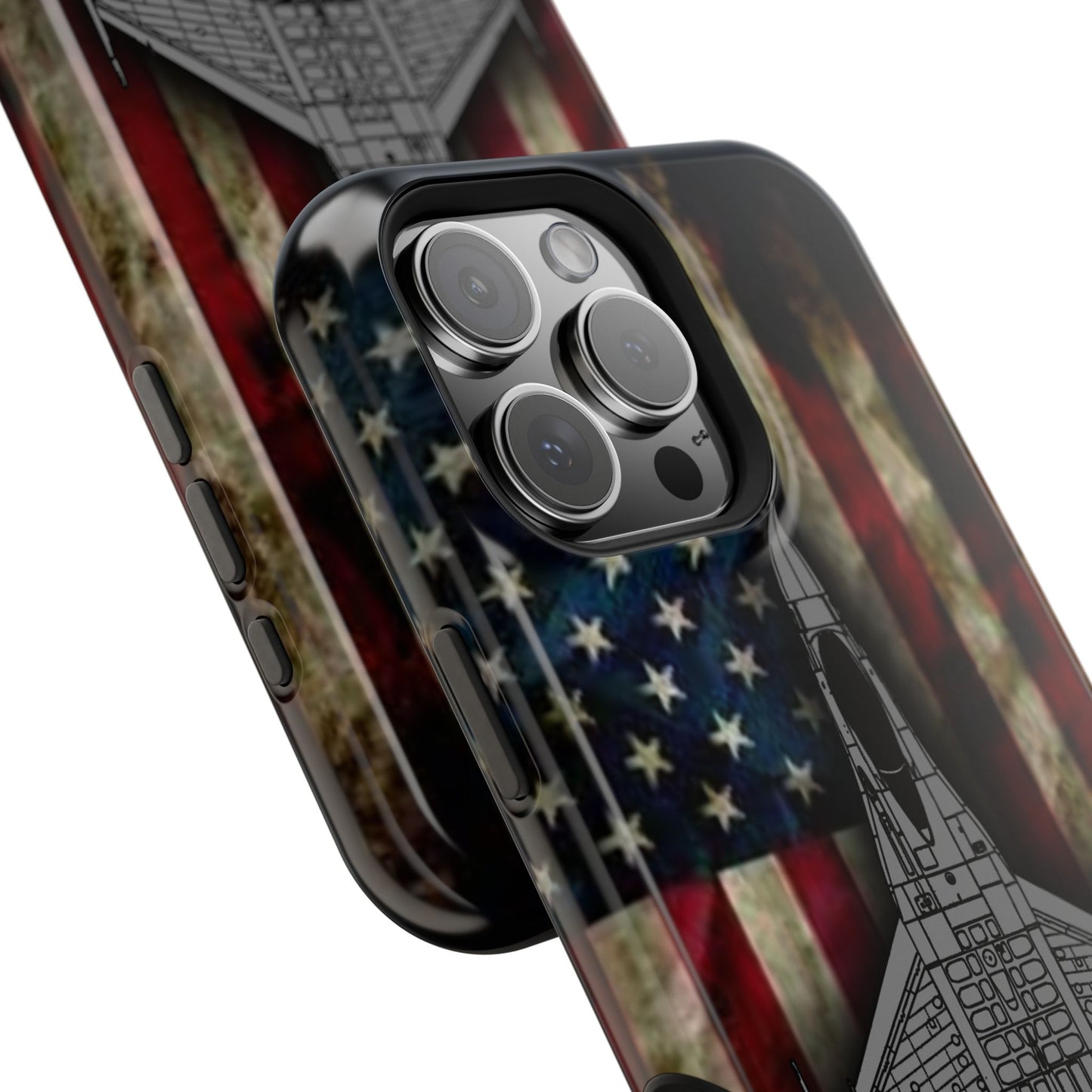 F-16 Old Glory Magnetic Tough Cases for iPhone