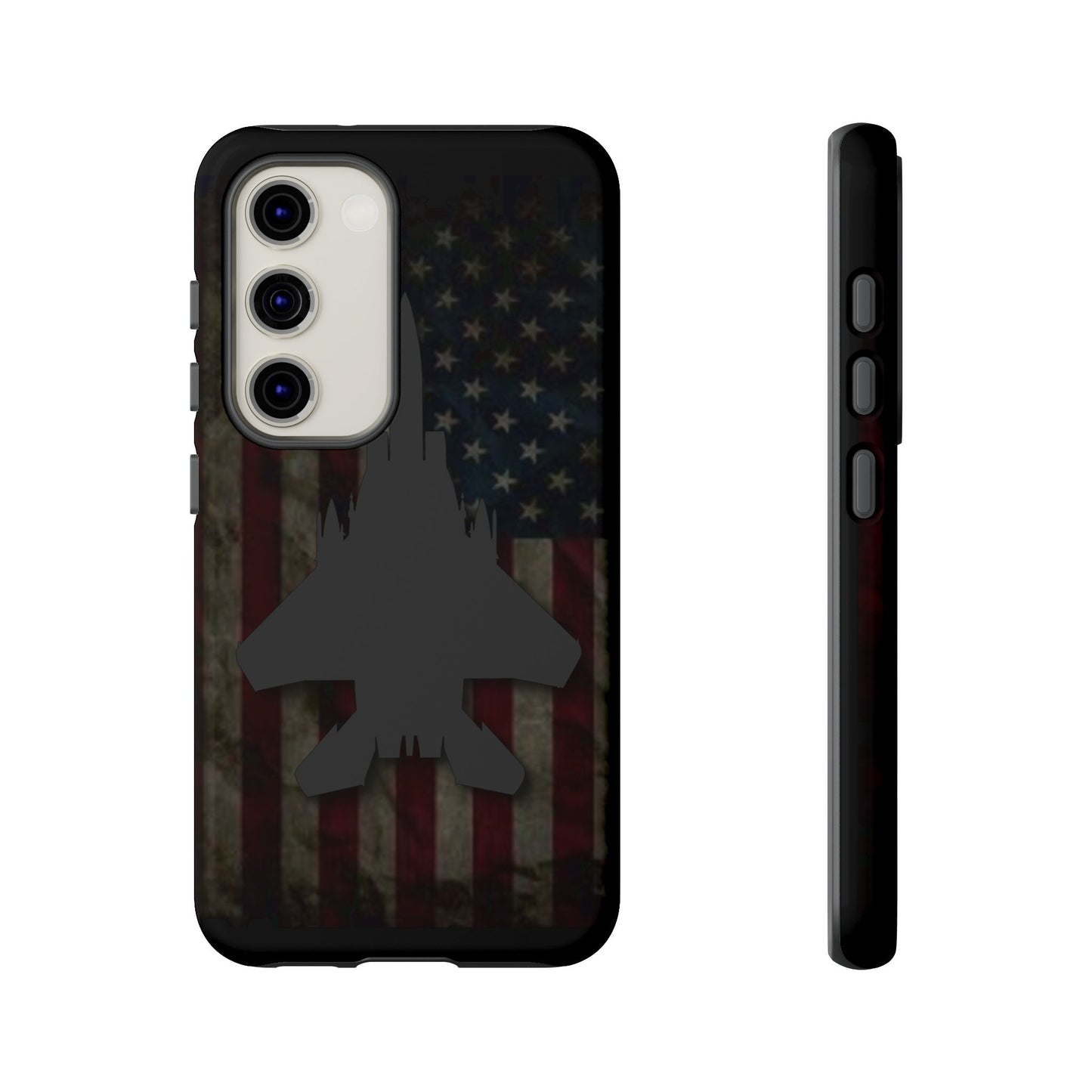 F-15E Silhouette Old Glory Tough Cases for iPhone, Samsung, Google