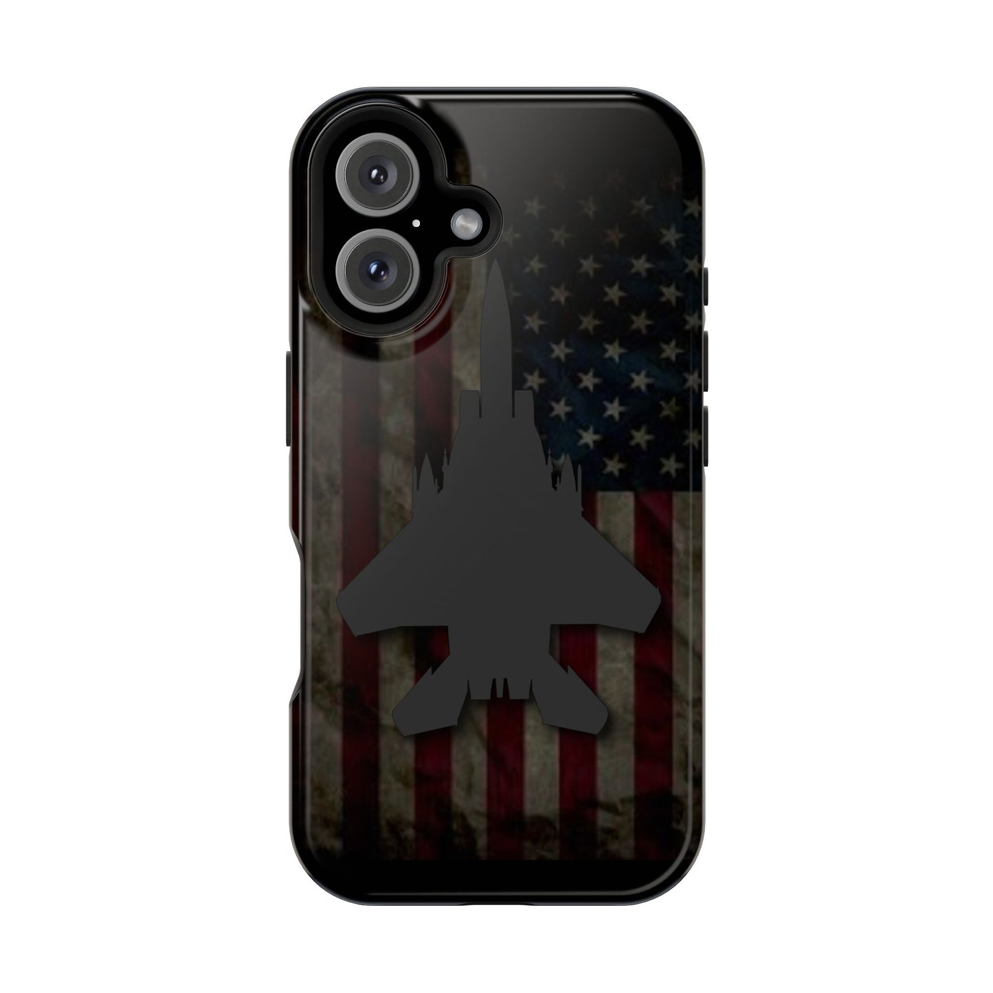 F-15E Silhouette Old Glory Magnetic Tough Cases for iPhone