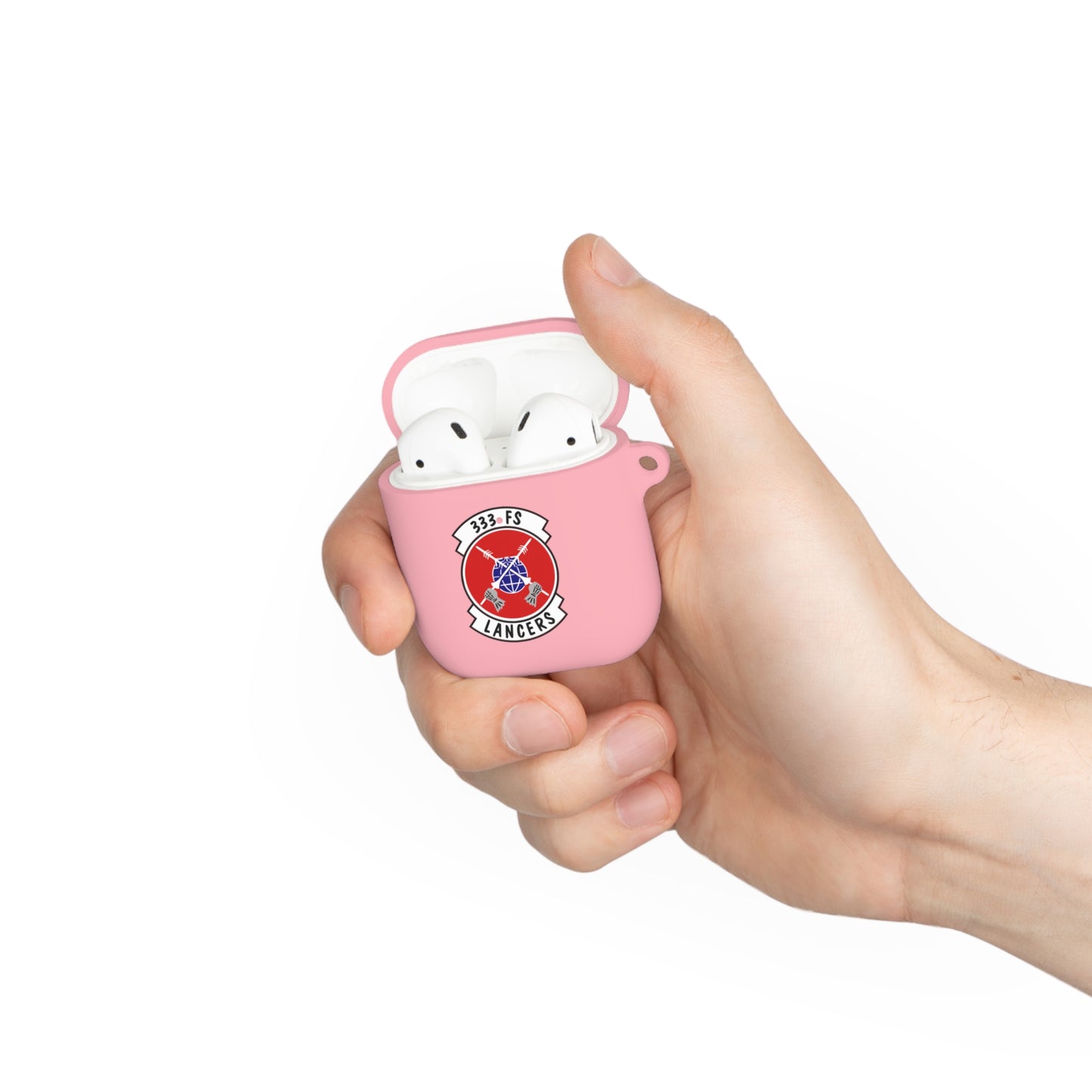 AirPods and AirPods Pro Case Cover, 333FS with F-15E Front Silhouette on Back
