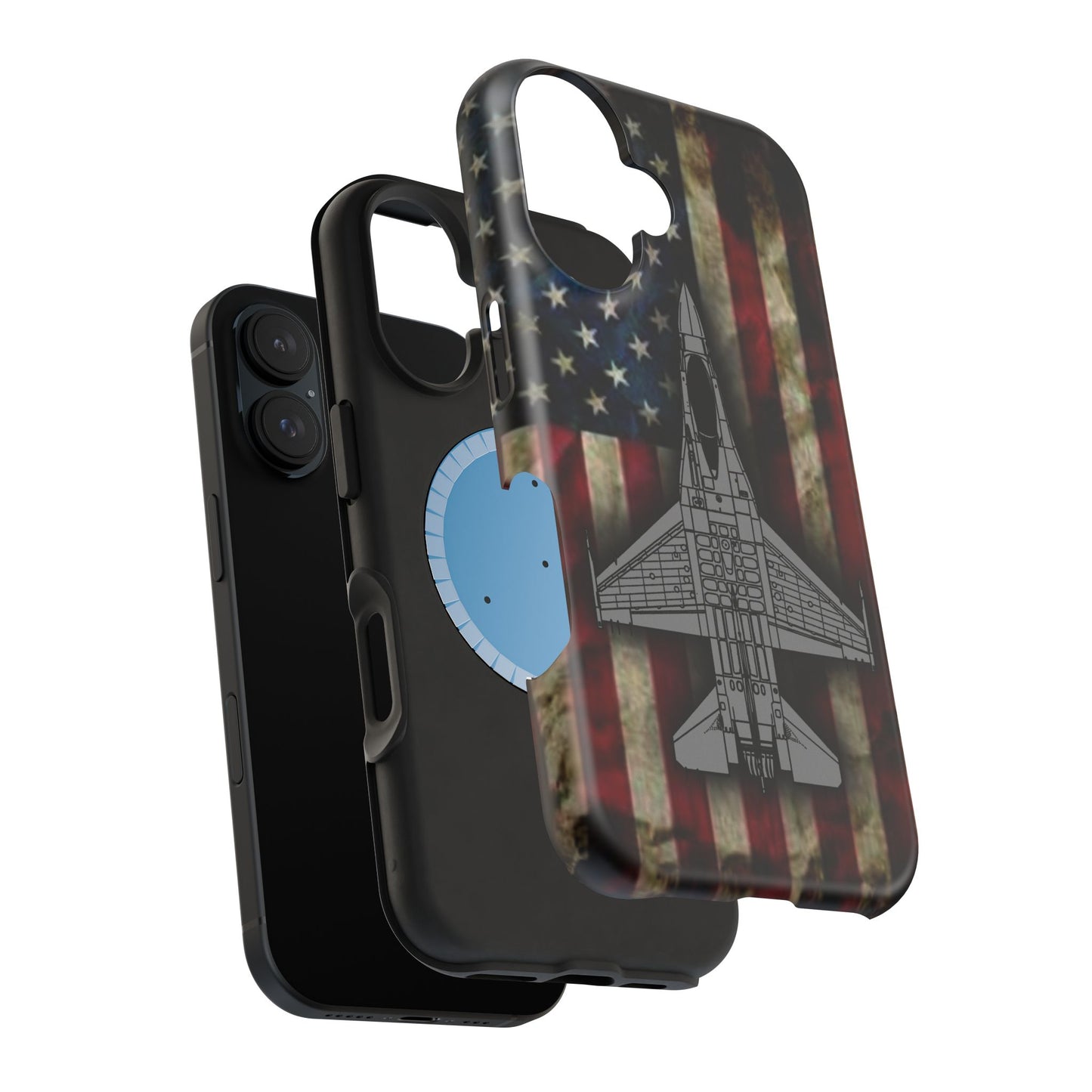 F-16 Old Glory Magnetic Tough Cases for iPhone